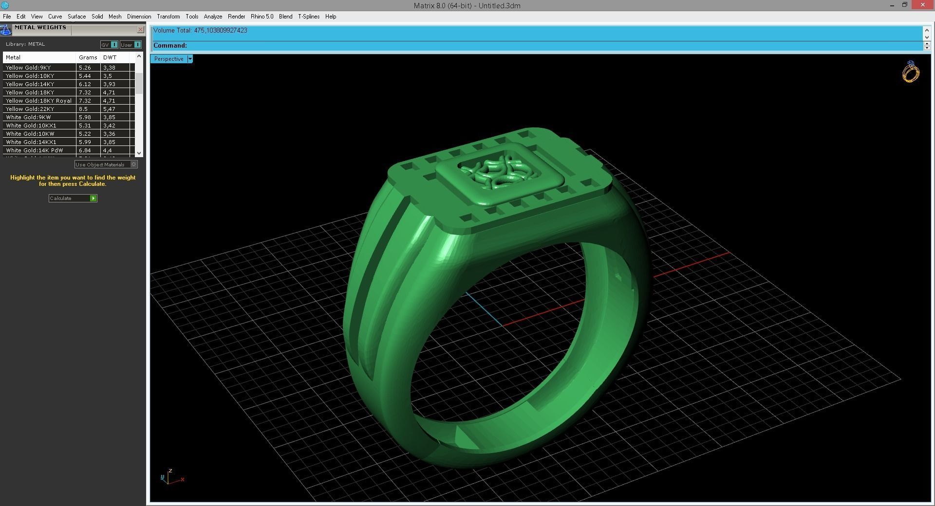 49 Model - Gents Ring - Mens Ring STL READY FILES With 3DM Files 3D Model Collection_44