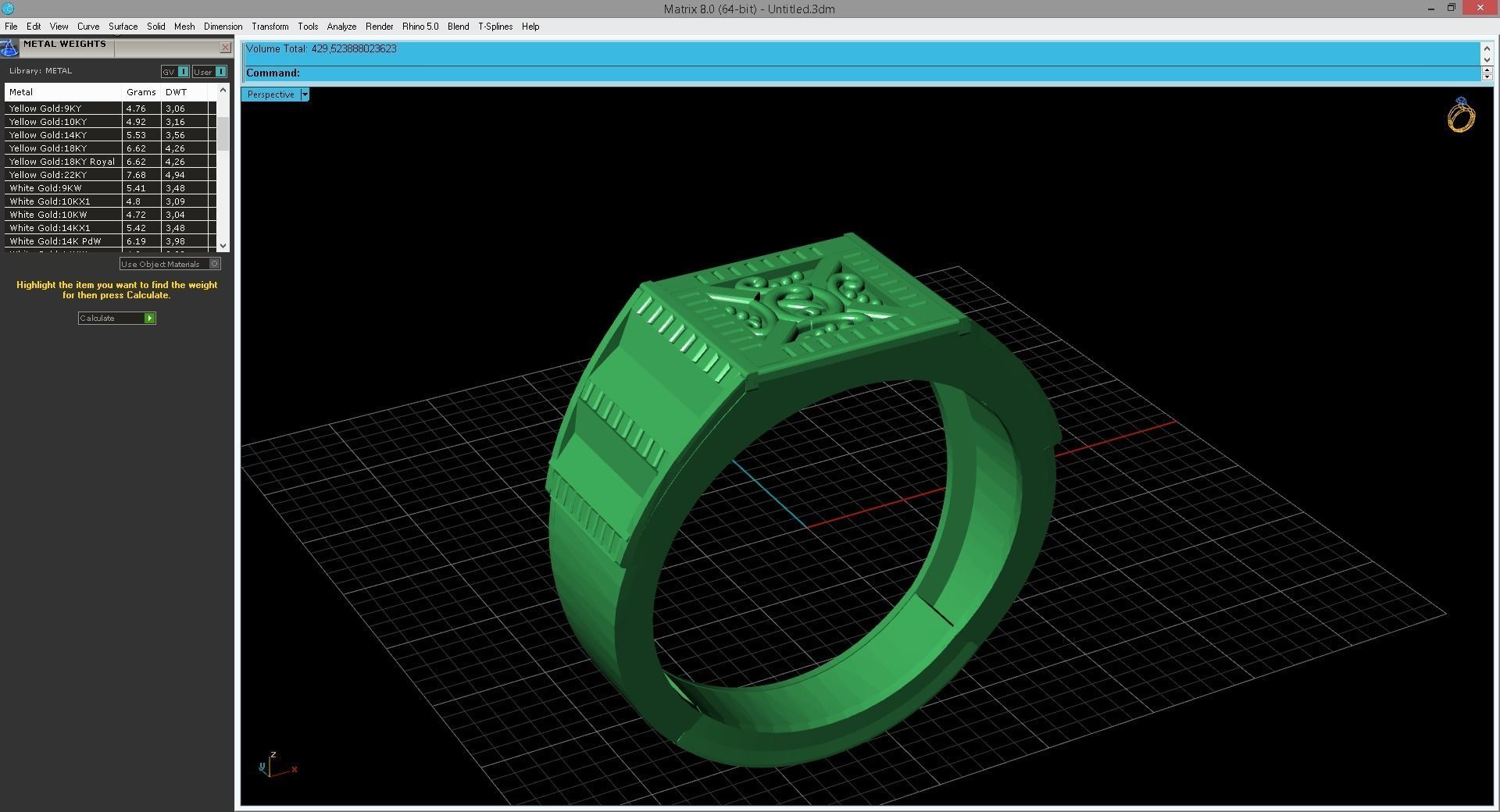49 Model - Gents Ring - Mens Ring STL READY FILES With 3DM Files 3D Model Collection_42