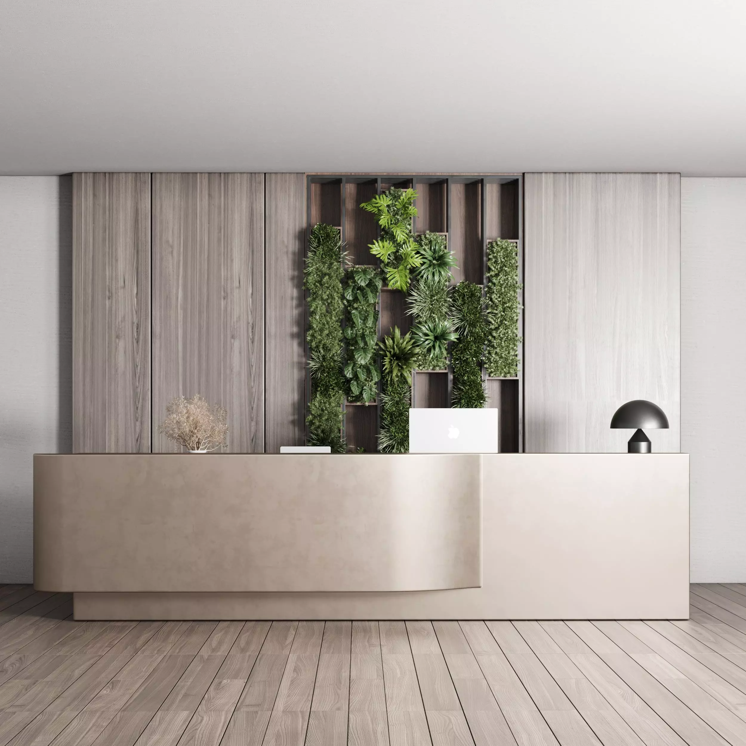 Reception desk - office furniture 04 Low-poly 3D model