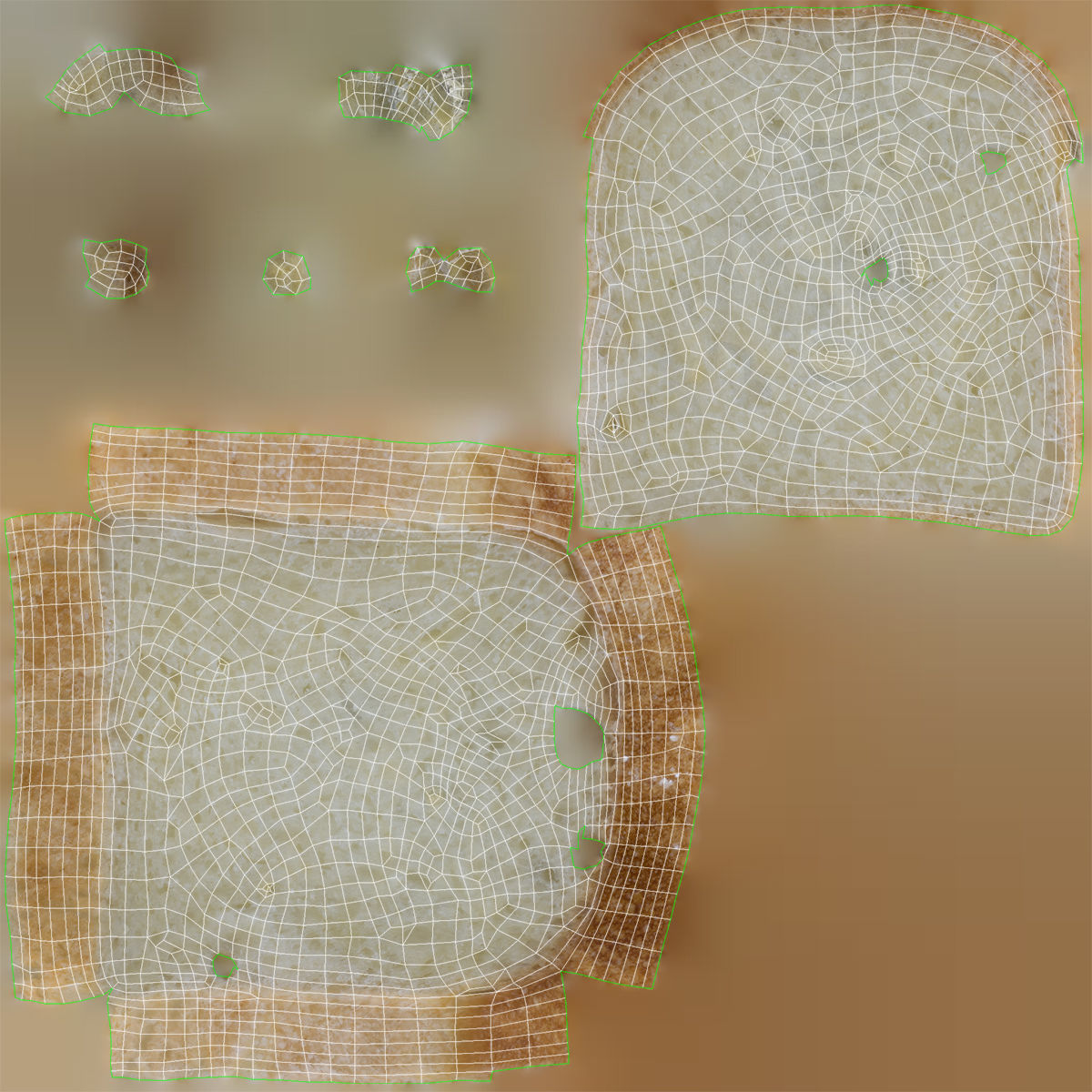 Bread Slice 3D model_6