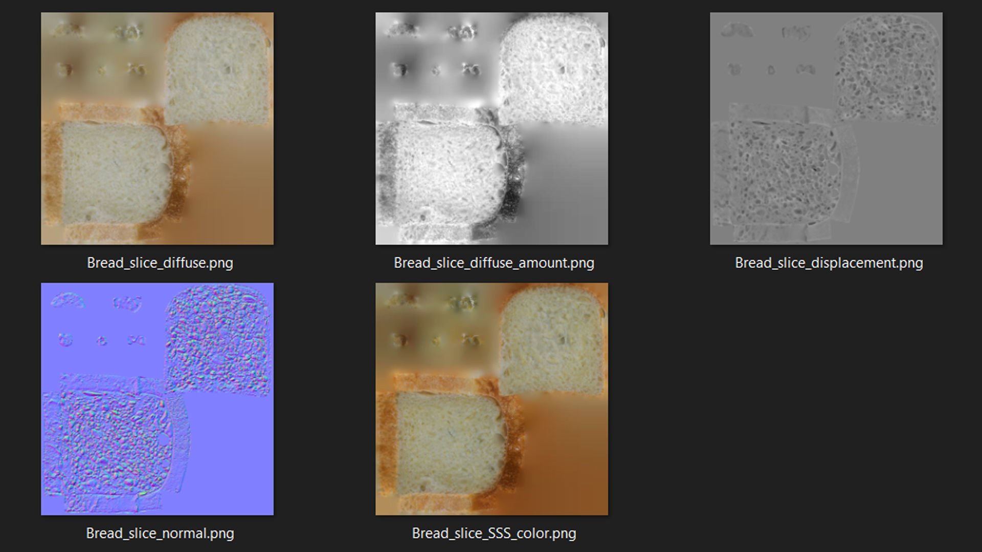 Bread Slice 3D model_5