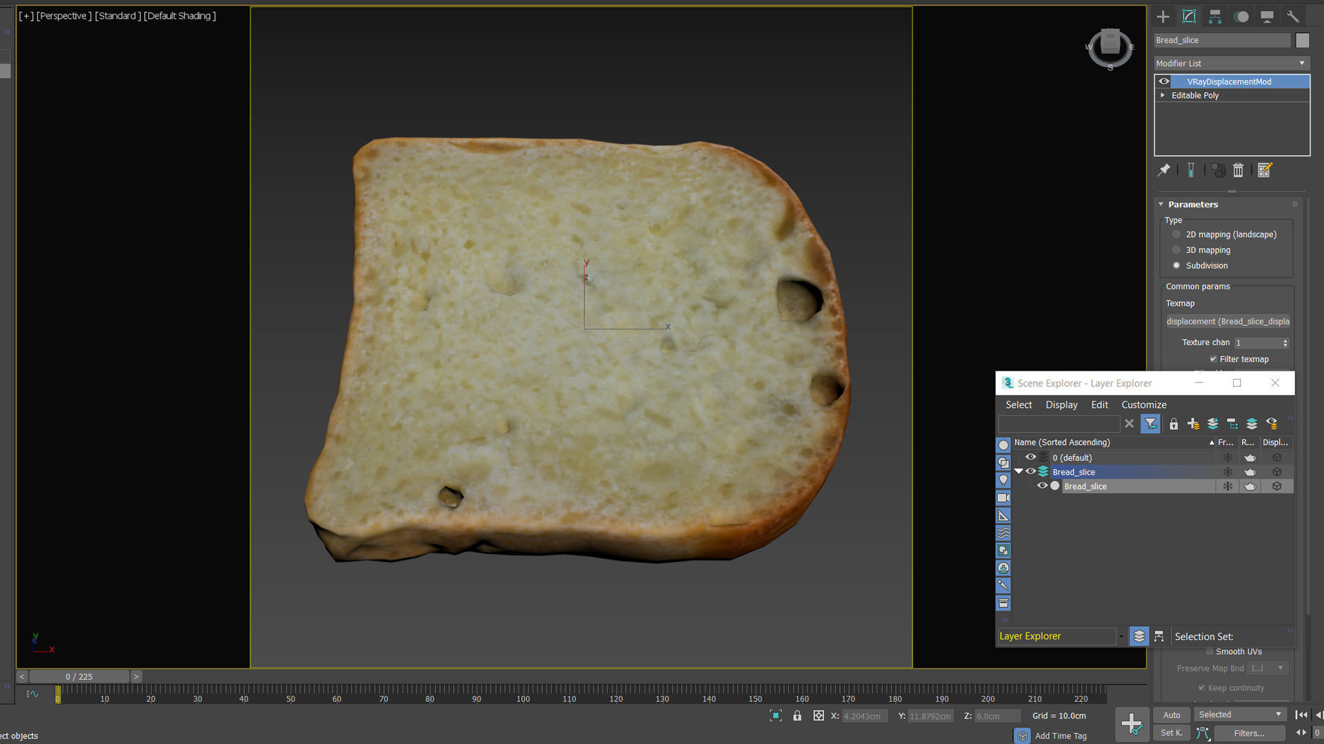 Bread Slice 3D model_12