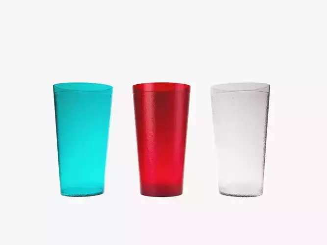 Realistic Plastic Tumbler Cup