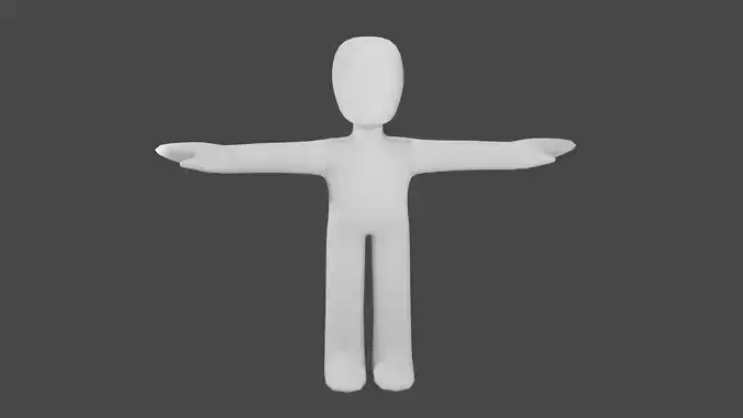 T Pose Character  3D model