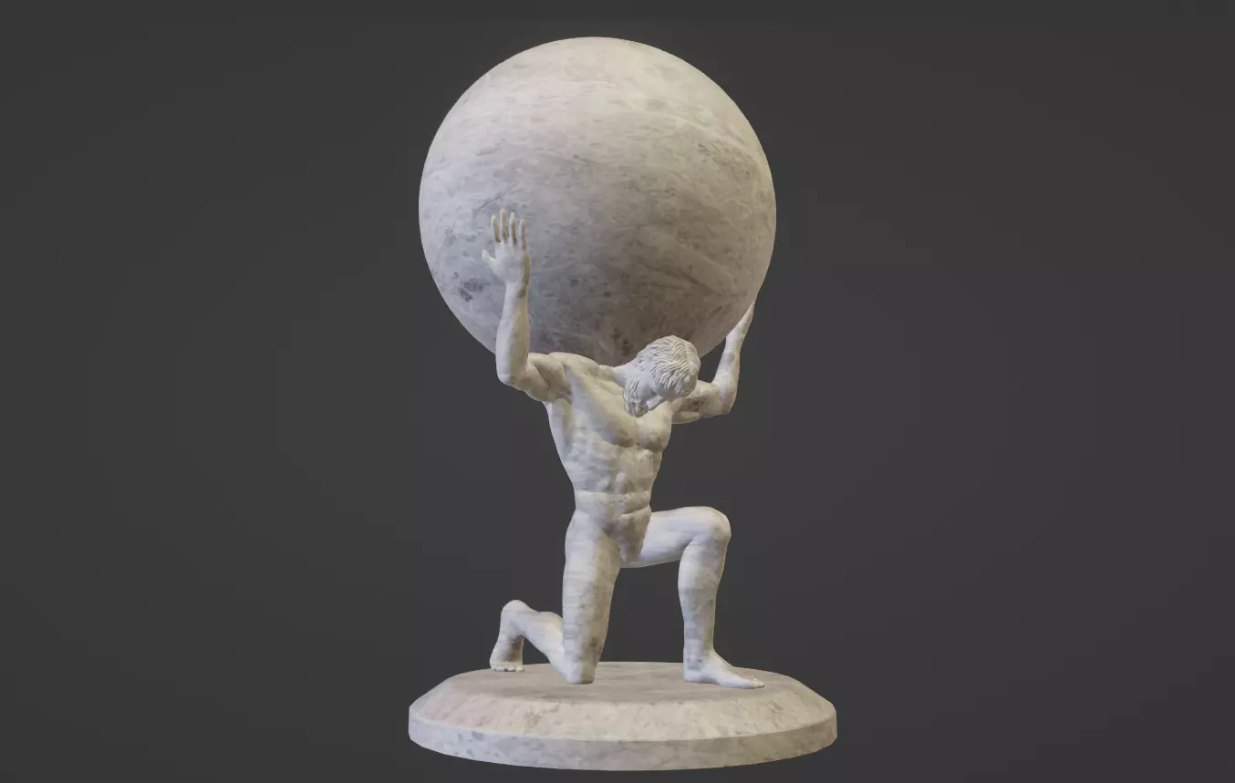 Atlas Statue 3D model_0
