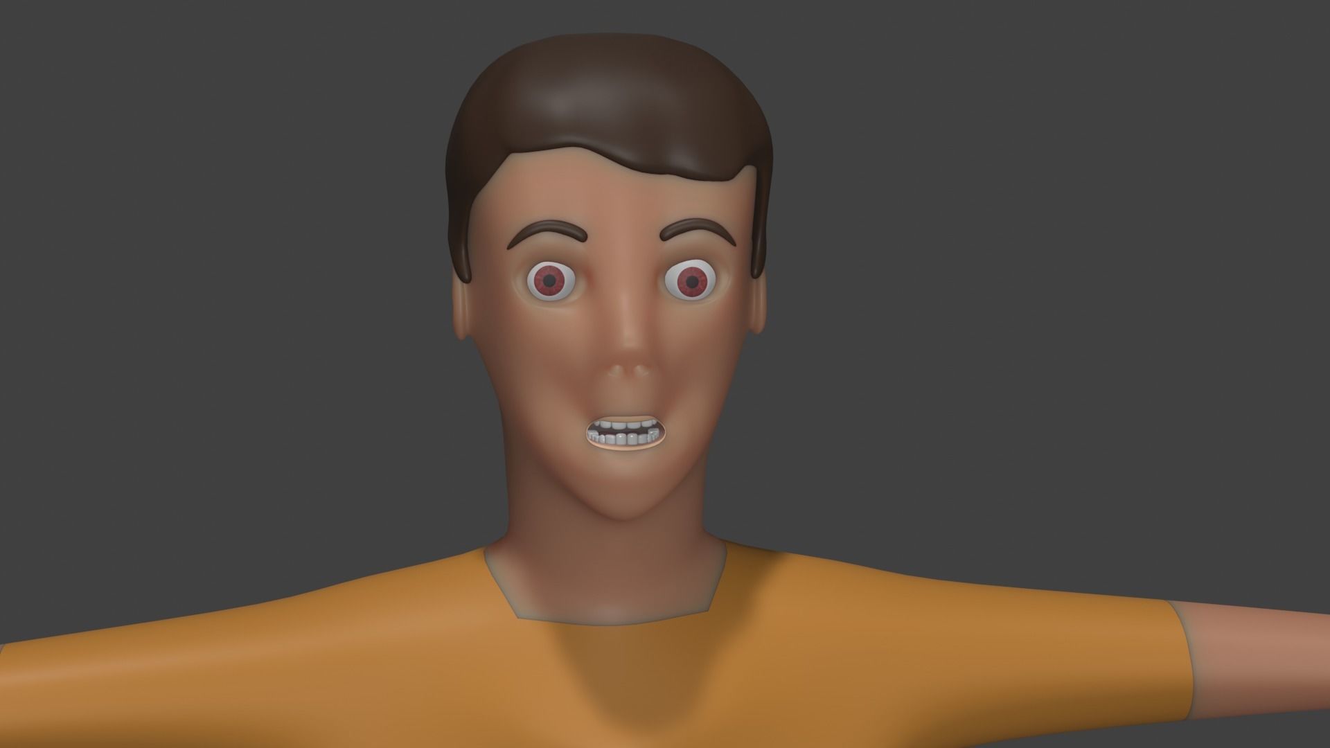 3D man character Low-poly 3D model_4
