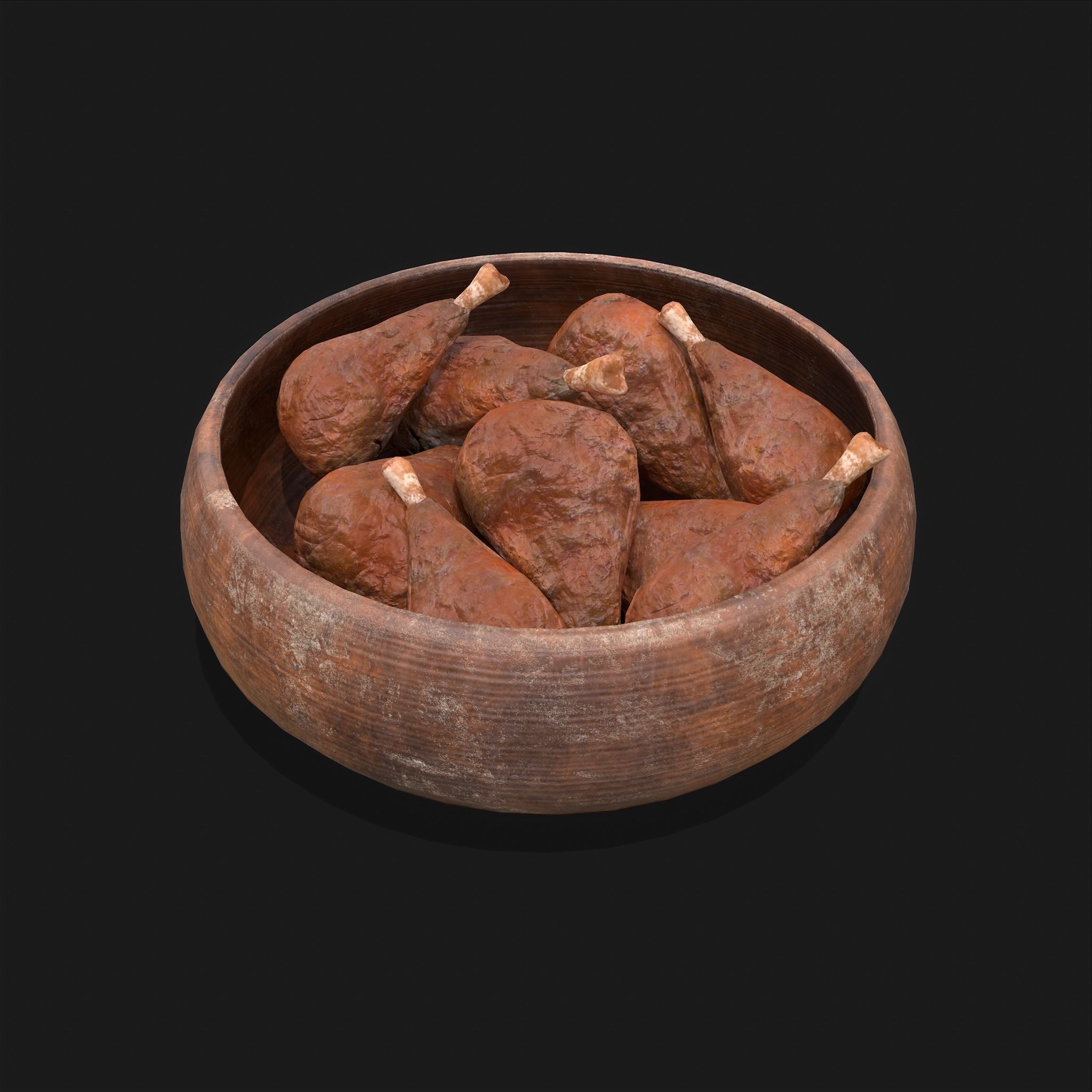 50 Plus High Quality Medieval Food Props 3D Model Collection_39