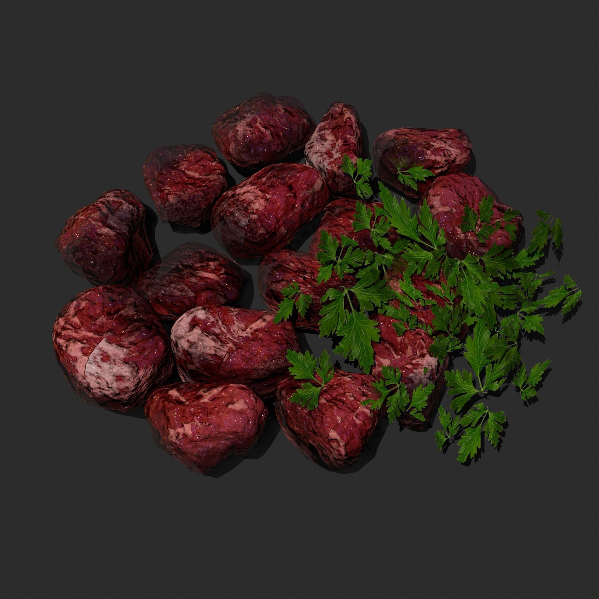 50 Plus High Quality Medieval Food Props 3D Model Collection_33