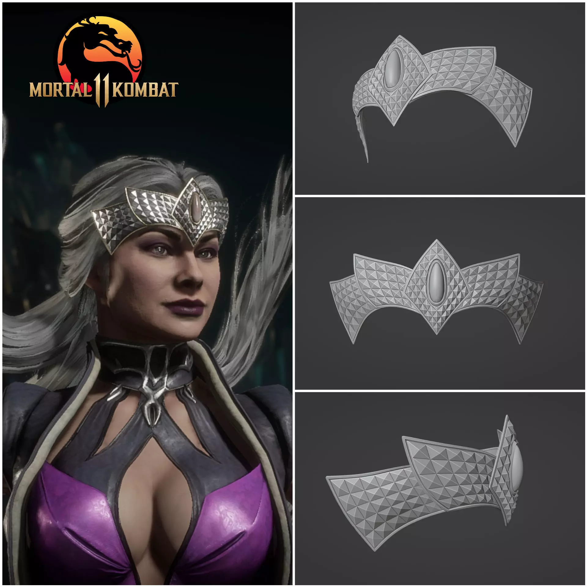 Sindel mask - Right Royal 3D print model_0