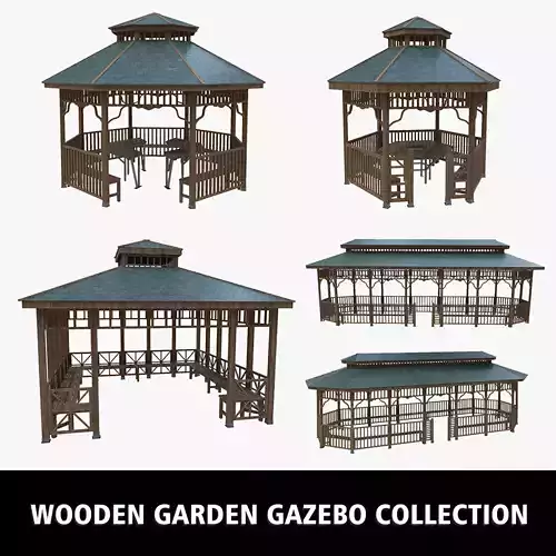 Wooden Garden Pergola Gazebo Arbor Collection 