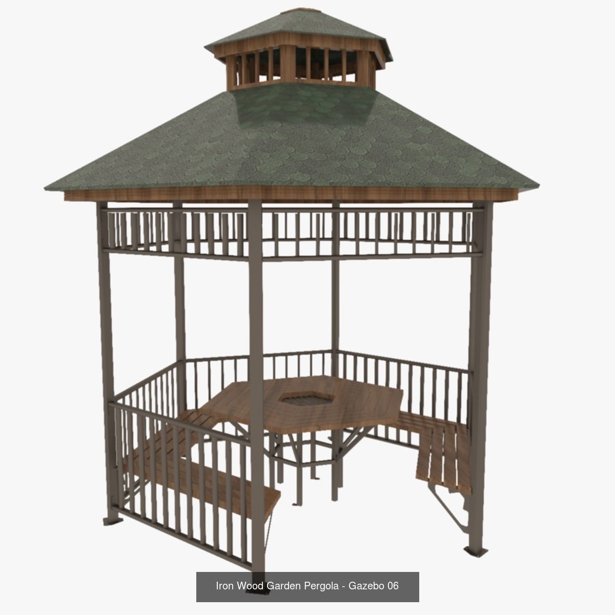 Metal  Wooden Garden Pergola Gazebo Arbor Collection _3