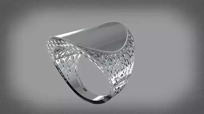Flower fusion ring code 1006 3D print model
