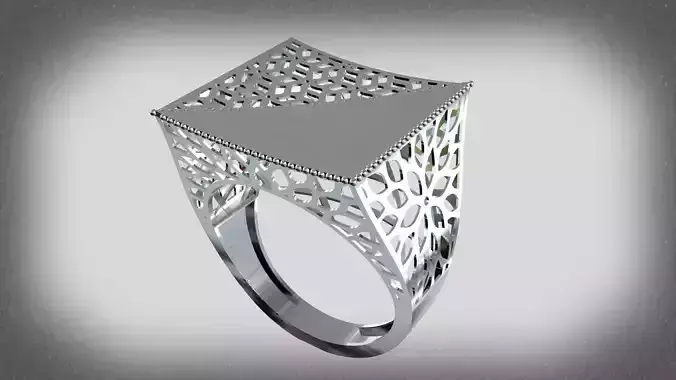 Leaf fusion ring code 1007 3D print model