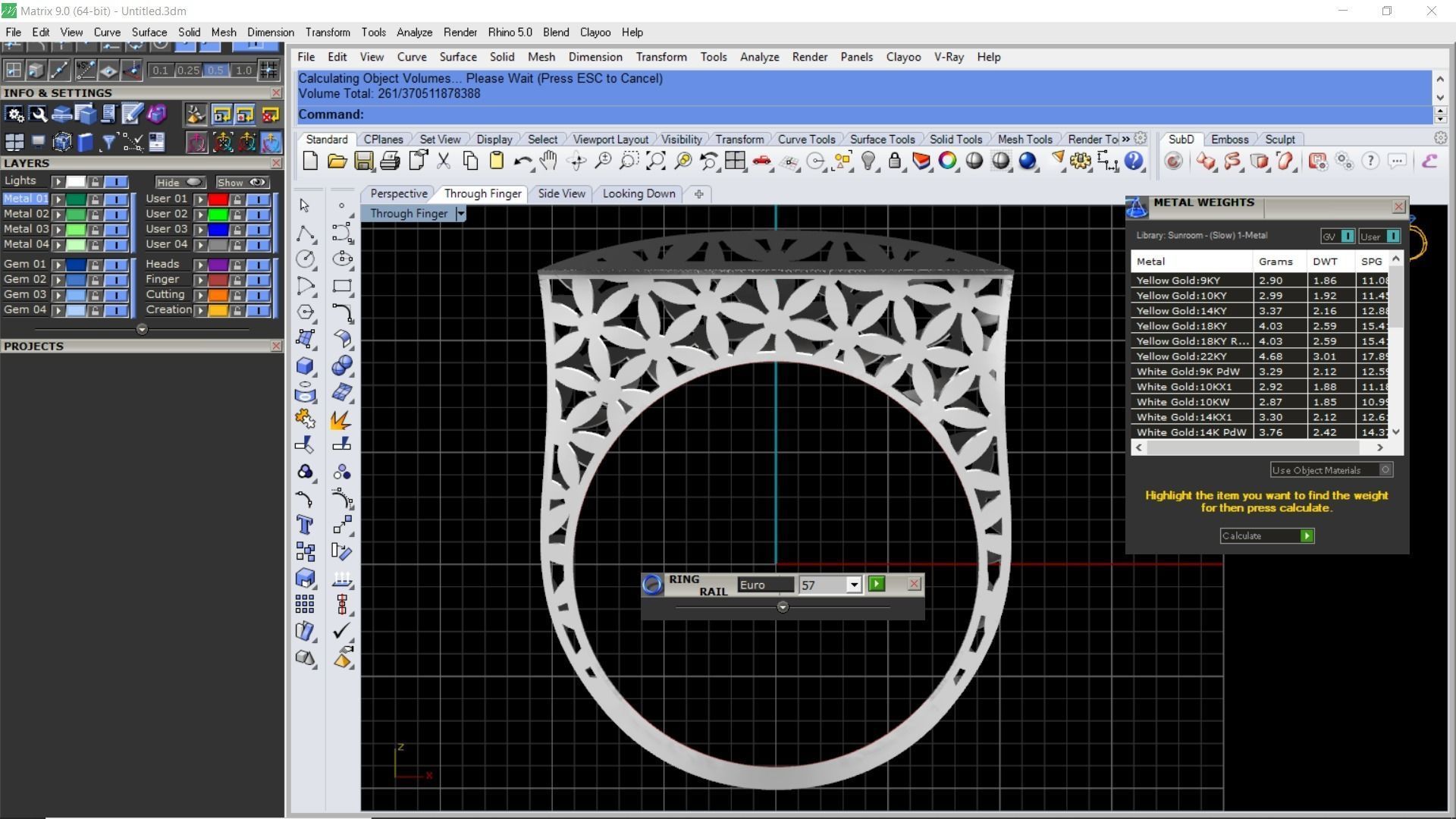 Rectangular fusion ring code 1009 3D print model_18
