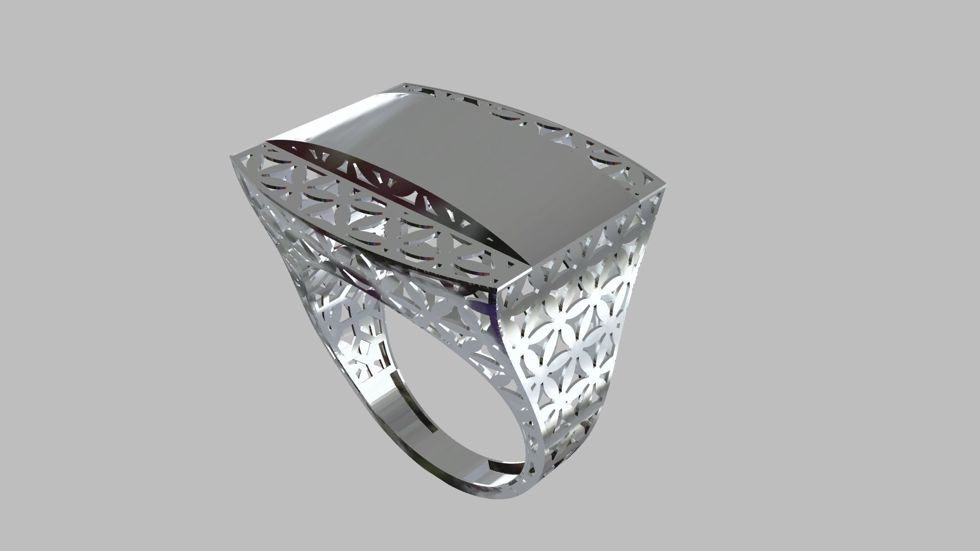 Rectangular fusion ring code 1009 3D print model_23