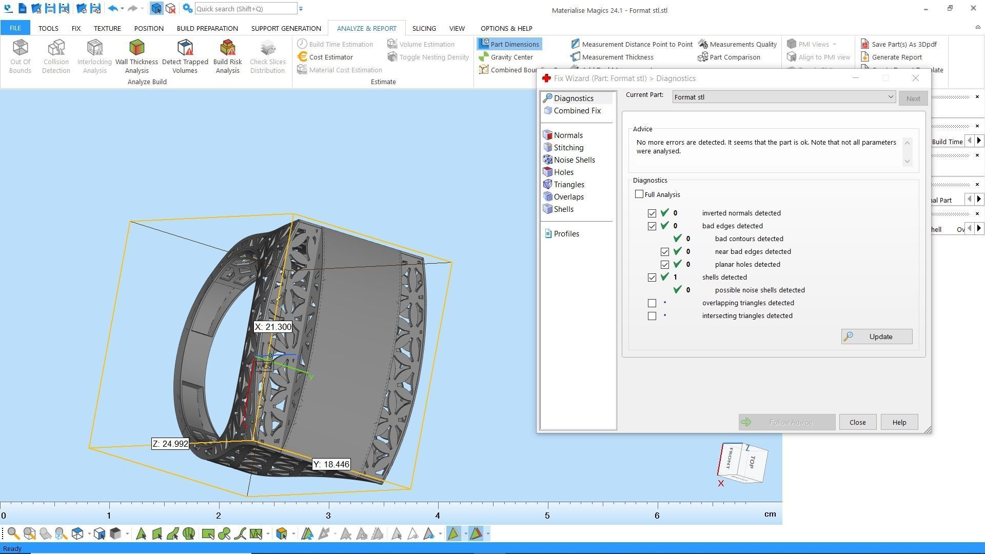 Rectangular fusion ring code 1009 3D print model_5