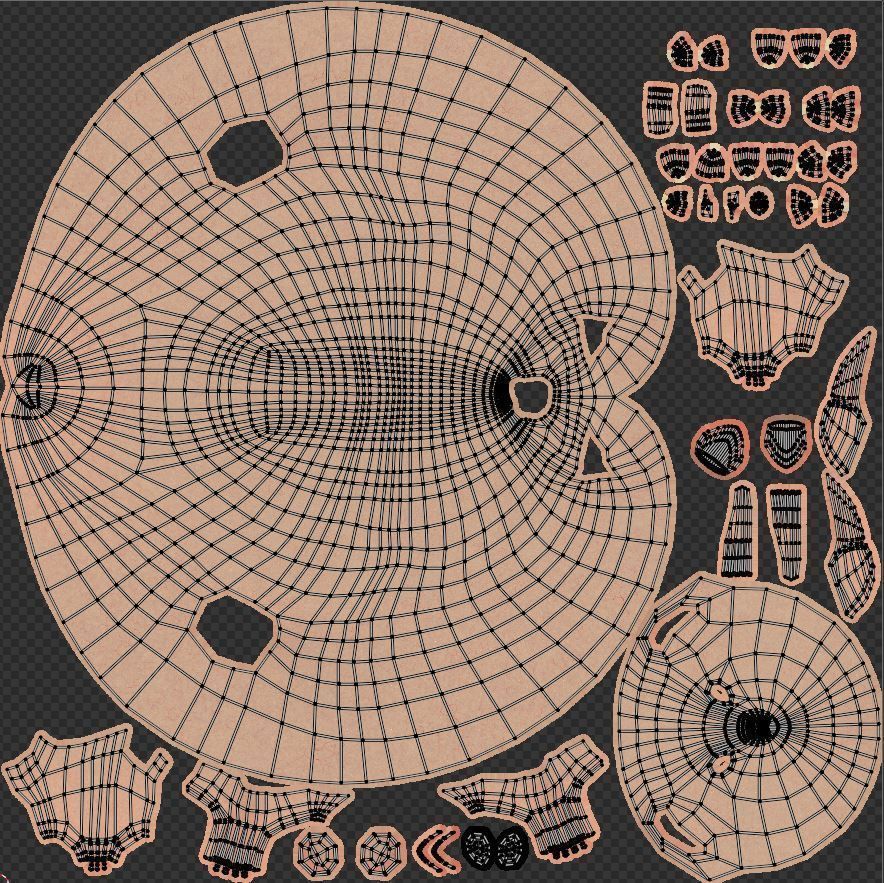 Hamster with Hair Cards and Fur Options Low-poly 3D model_41