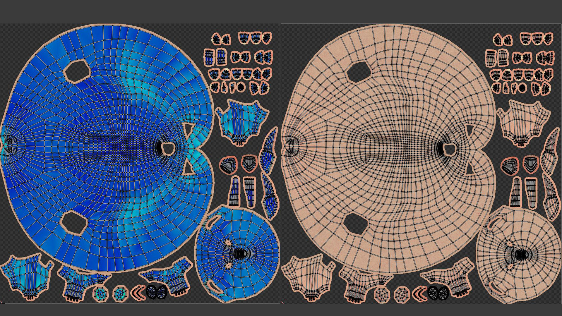 Hamster with Hair Cards and Fur Options Low-poly 3D model_22