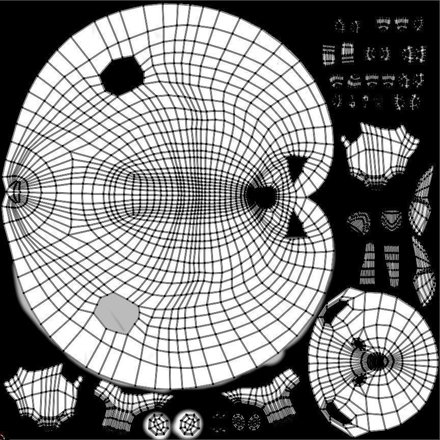 Hamster with Hair Cards and Fur Options Low-poly 3D model_39