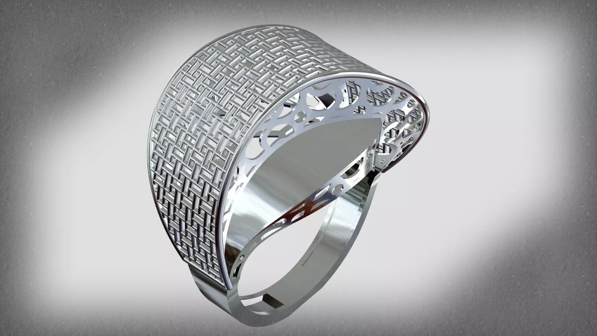Cross fusion ring weave code 1015 3D print model