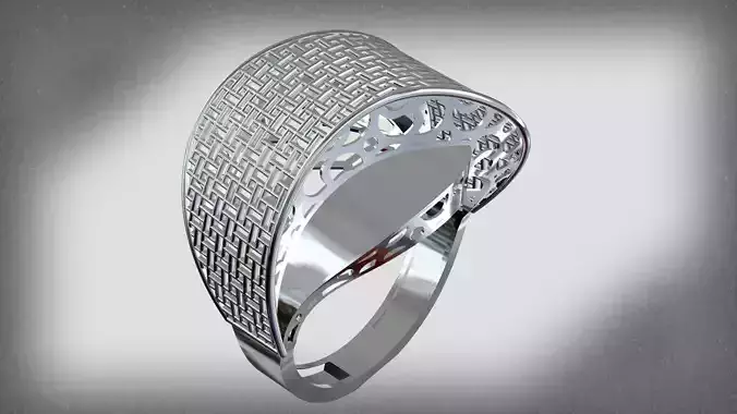 Cross fusion ring weave code 1015 3D print model