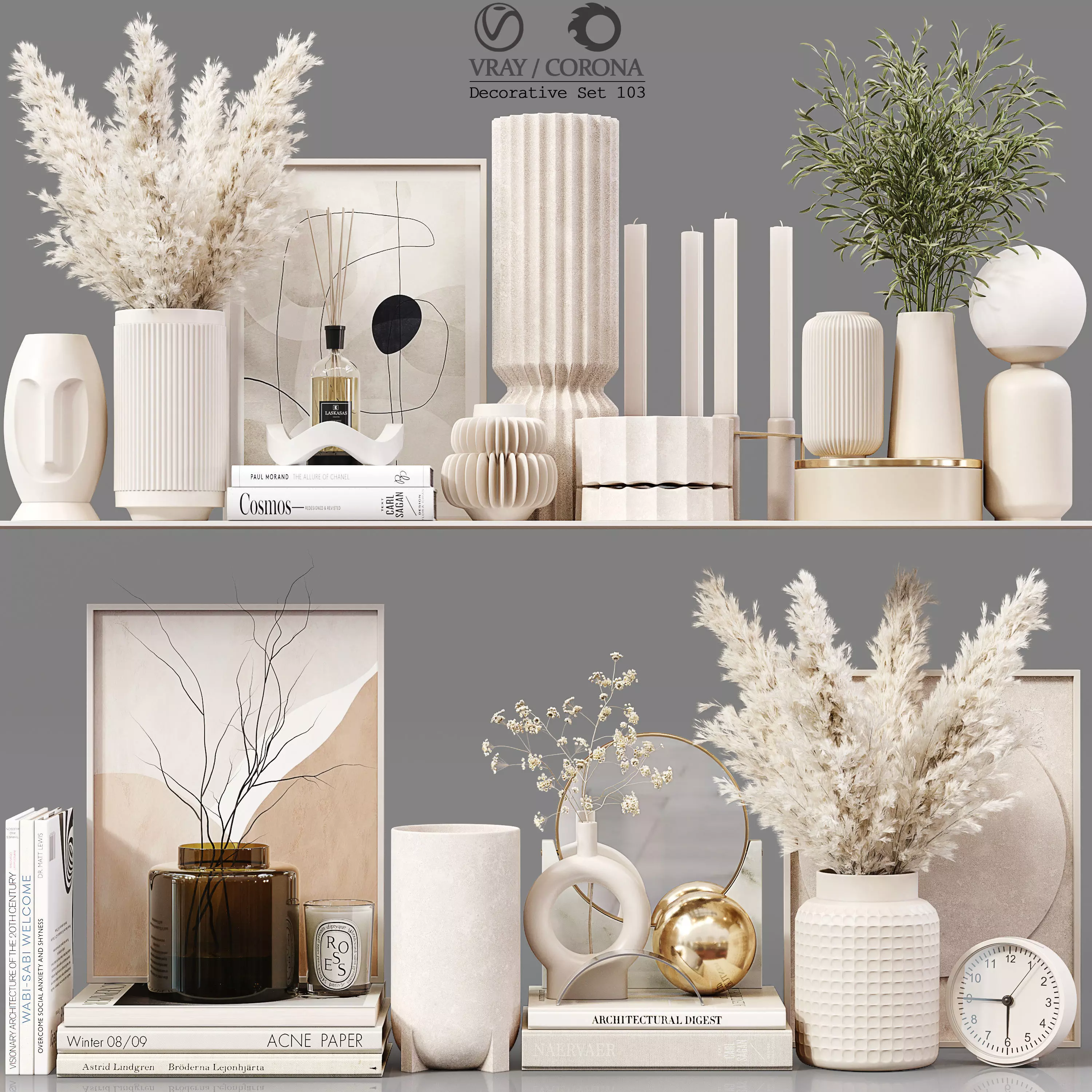 Decorative Set 103 3D model_0