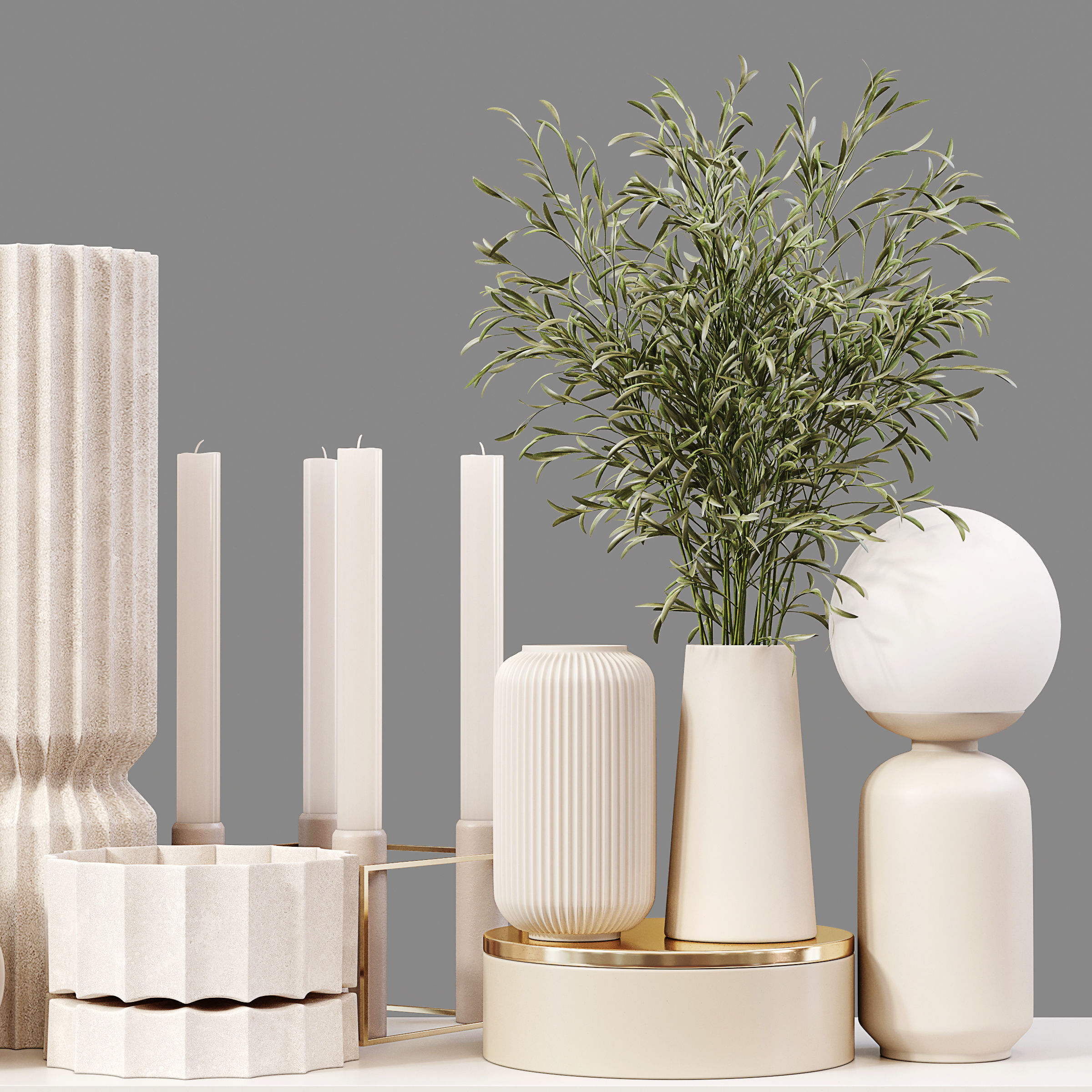 Decorative Set 103 3D model_3