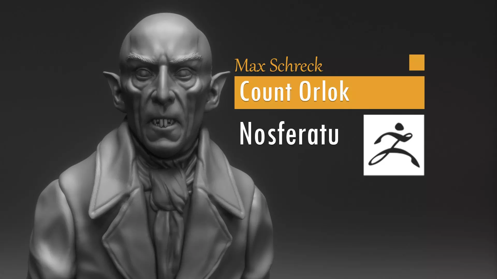 Max Schreck - Count Orlok - Nosferatu 1922 3D print model_0