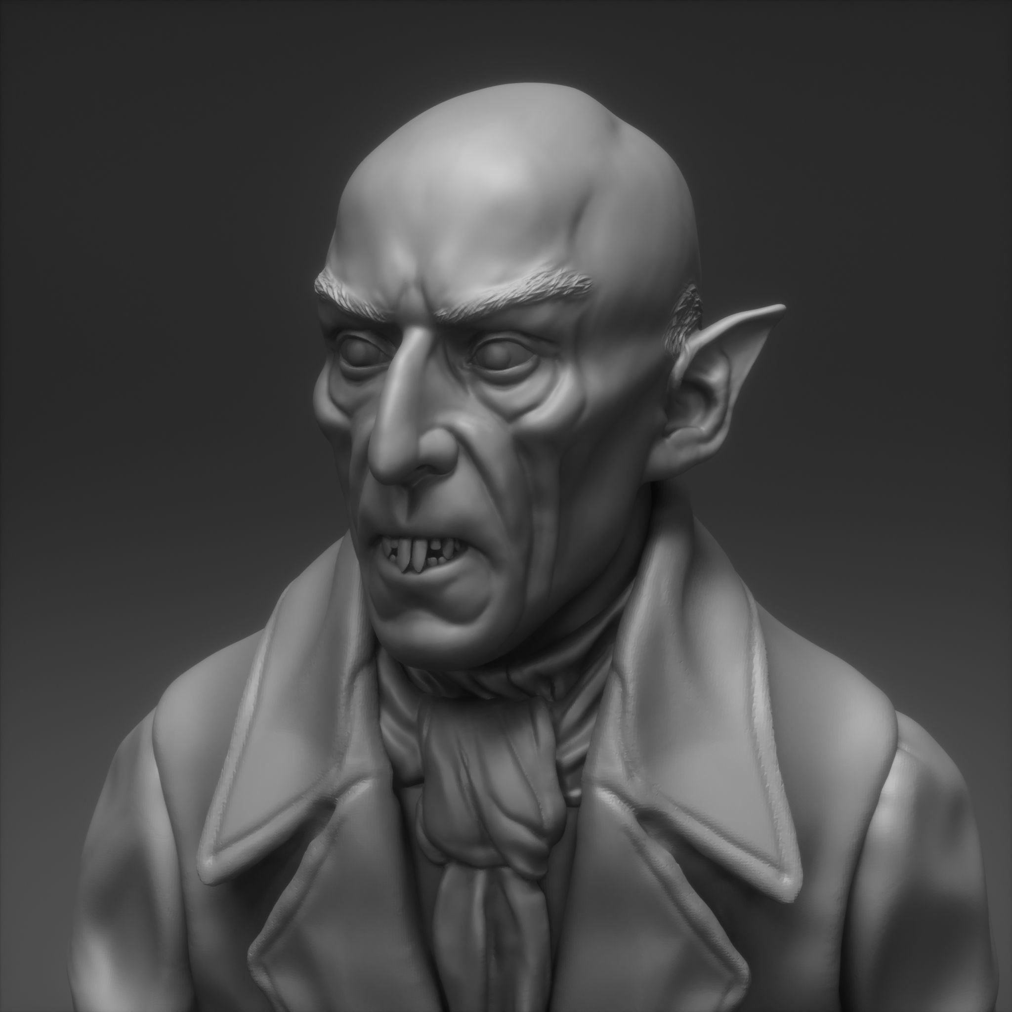 Max Schreck - Count Orlok - Nosferatu 1922 3D print model_7