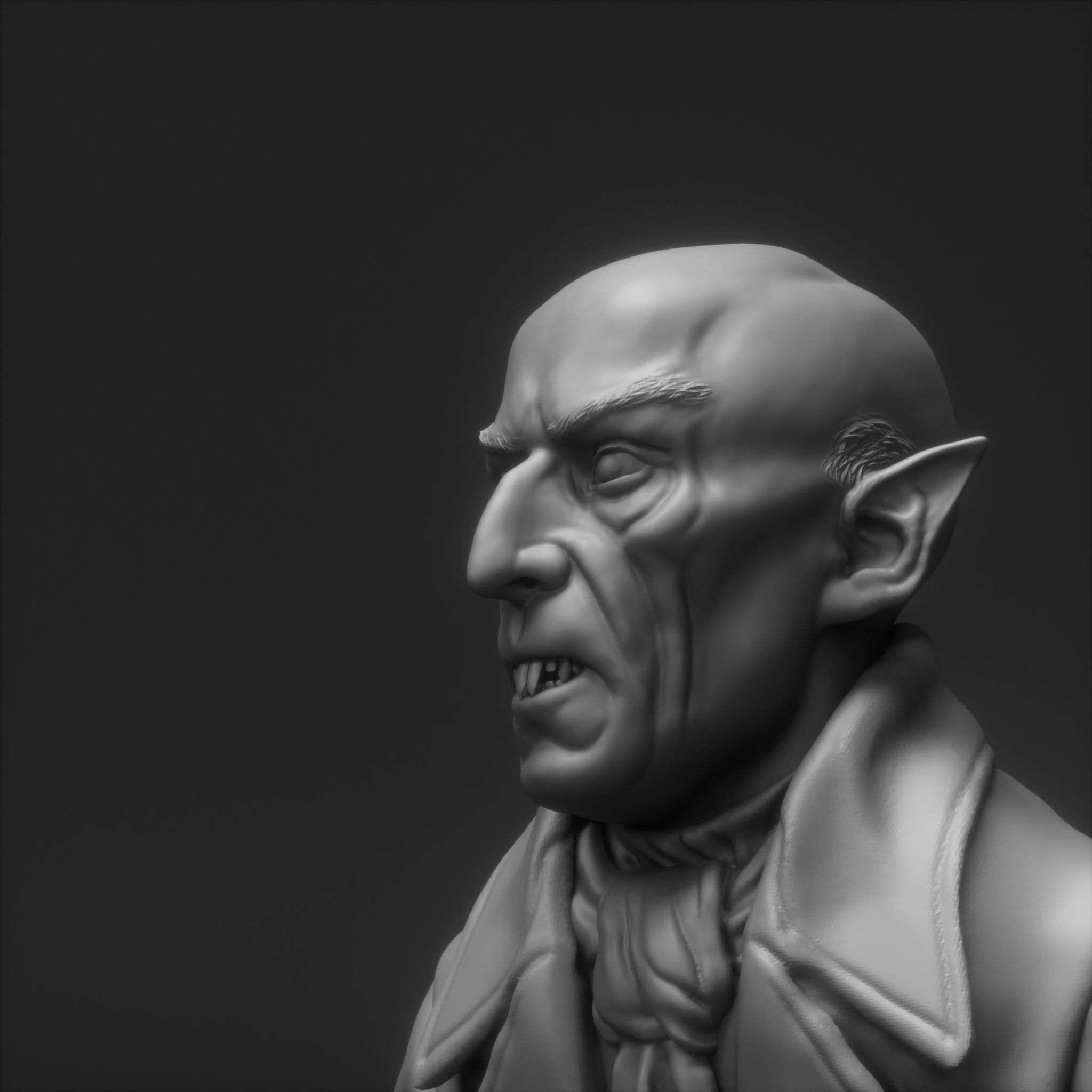 Max Schreck - Count Orlok - Nosferatu 1922 3D print model_13