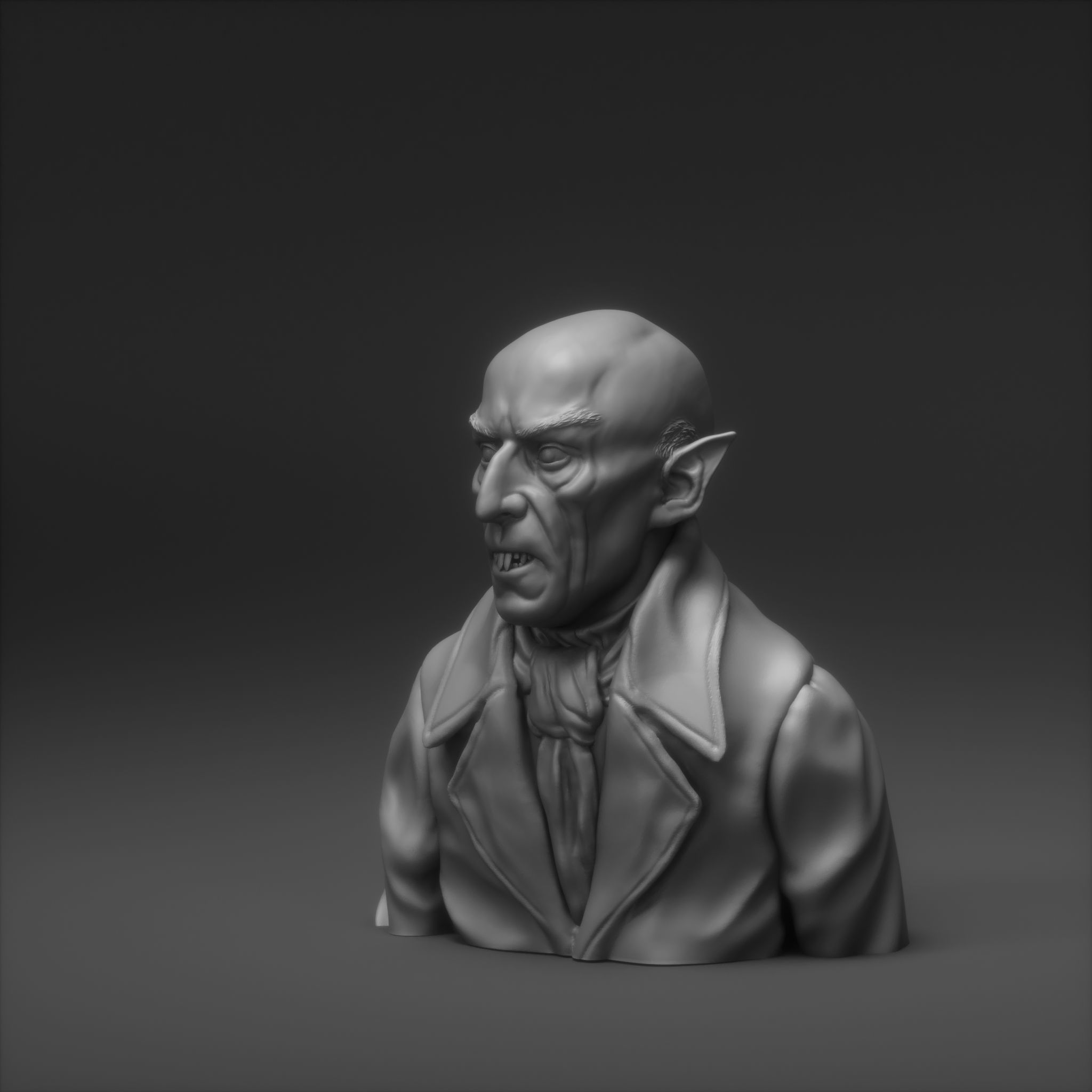 Max Schreck - Count Orlok - Nosferatu 1922 3D print model_15