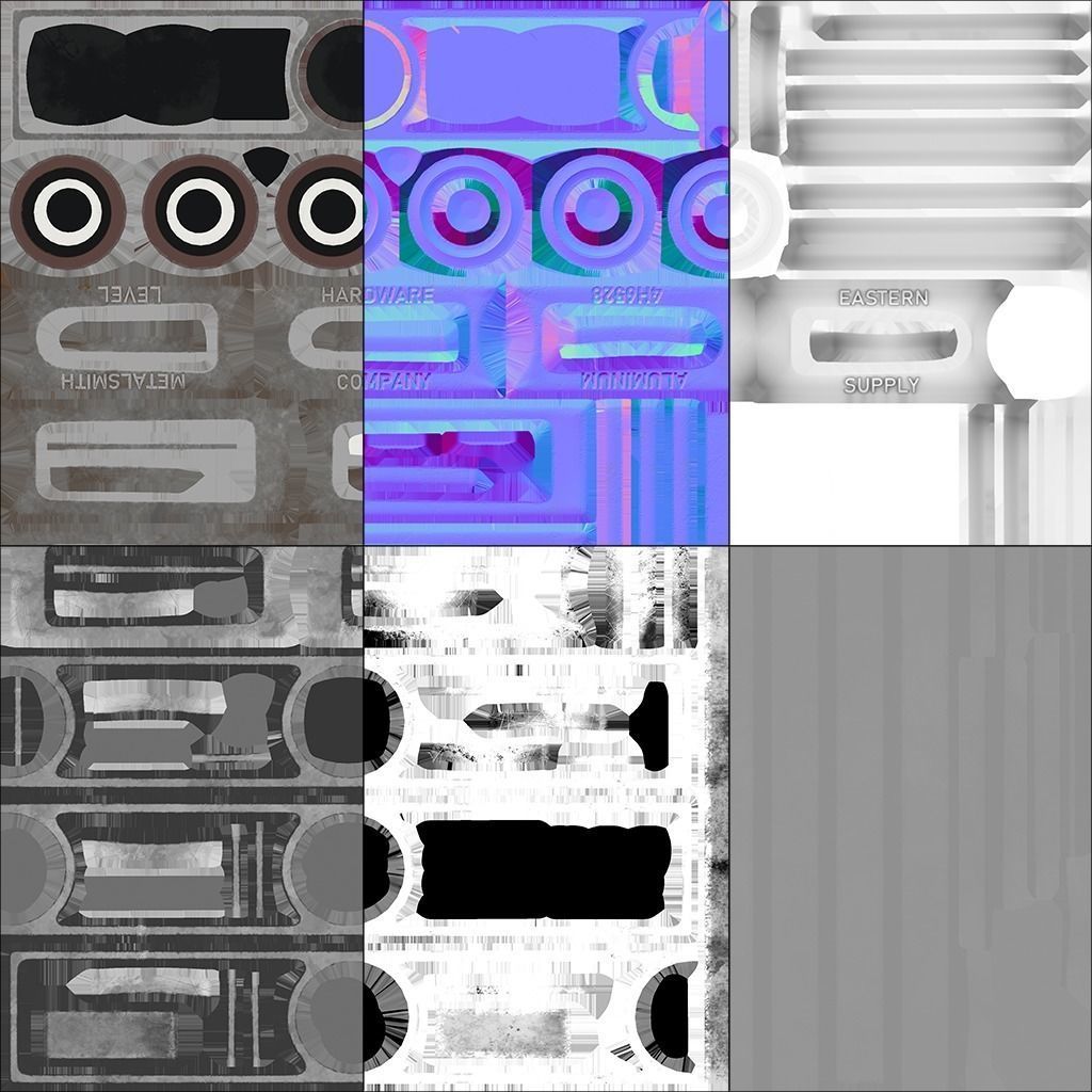 Hardware Level Low-poly 3D model_8