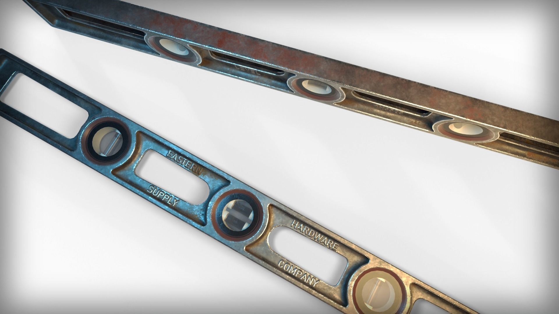 Hardware Level Low-poly 3D model_2