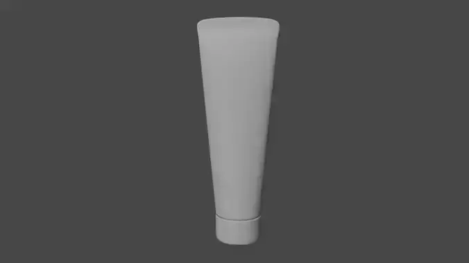 3D Sunscreen model plastic tube