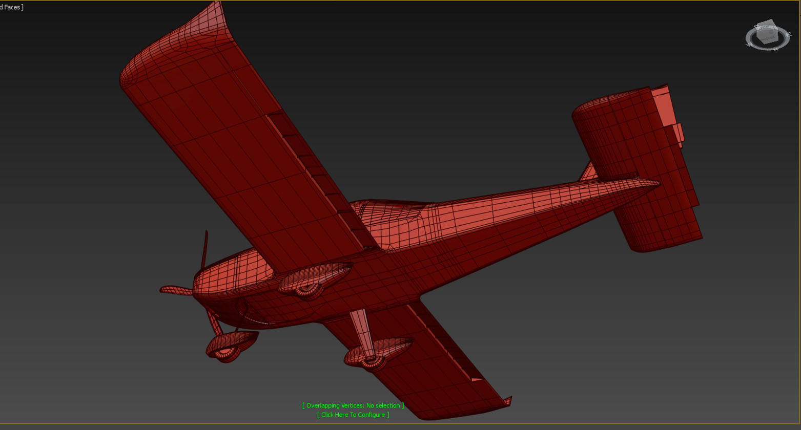 Evector EV 97 ultralight aircraft low-mid poly 3d model Low-poly 3D model_21