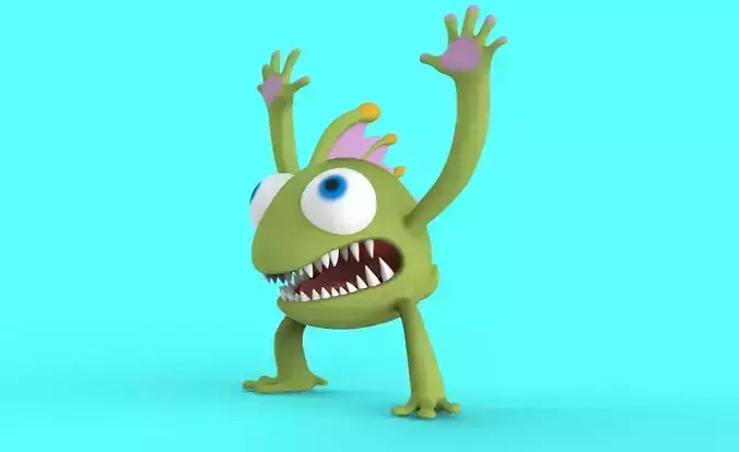 Lizardman Alien 3D Print Character 3D print model