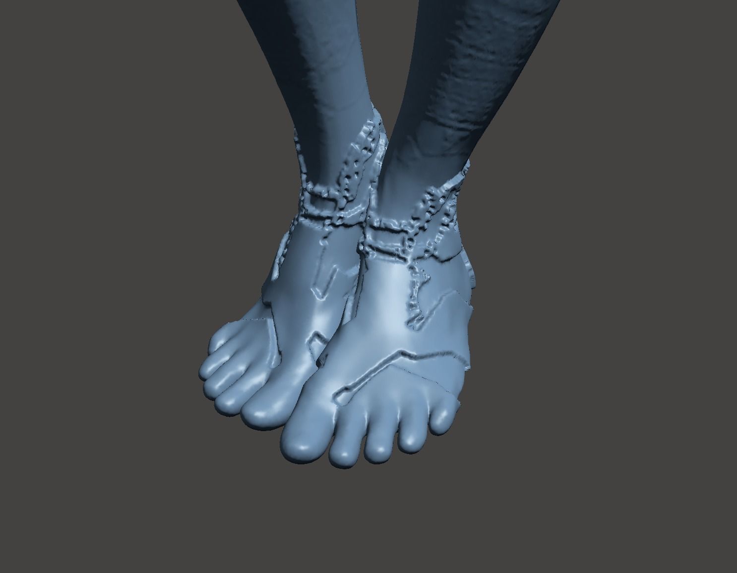 CORTANA HALO 4 - ULTRA HIGH DETAILED SURFACE-GAME ACCURATE STL 3D print model_36