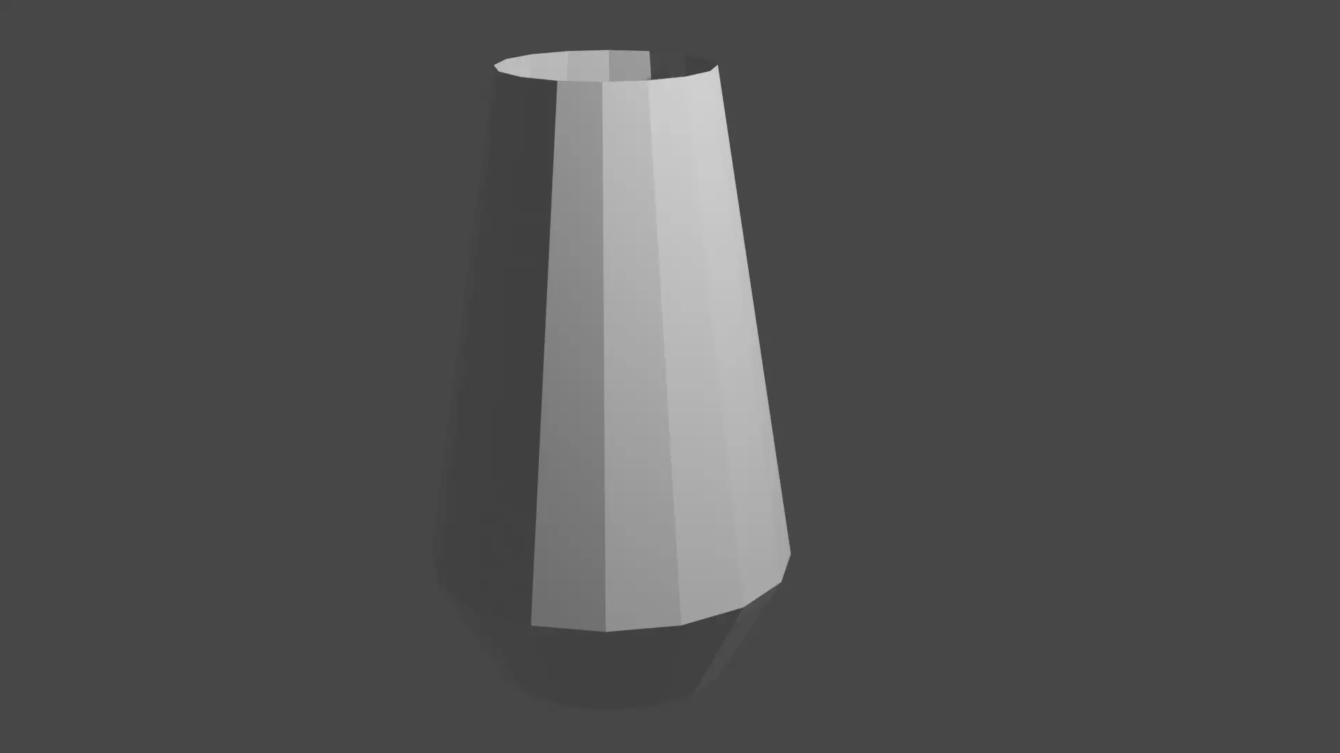 Low poly vase 3D print model_0