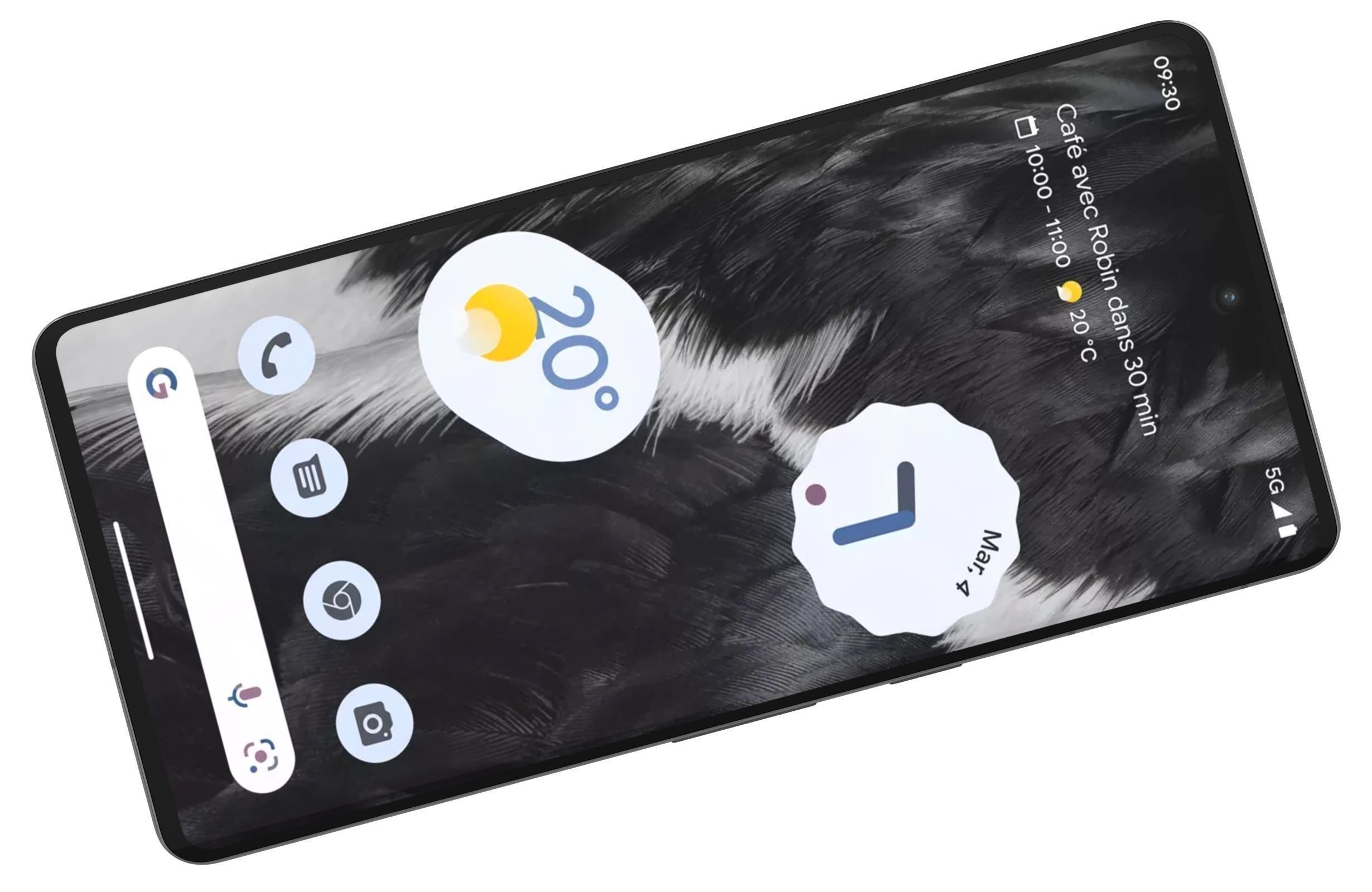 Google Pixel 7 Pro Black Low-poly 3D model_10