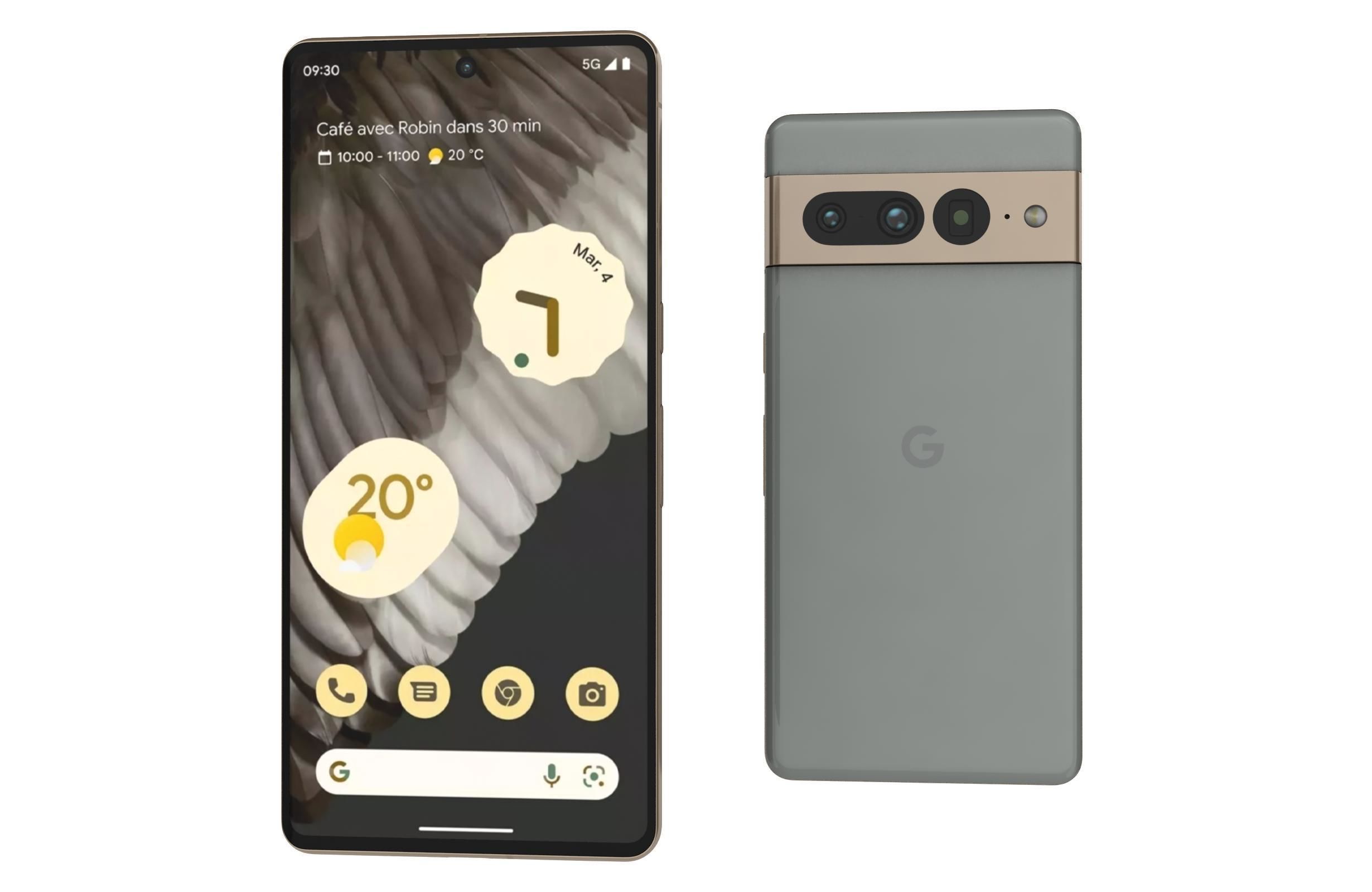 Google Pixel 7 Pro All Colors Low-poly 3D model_31