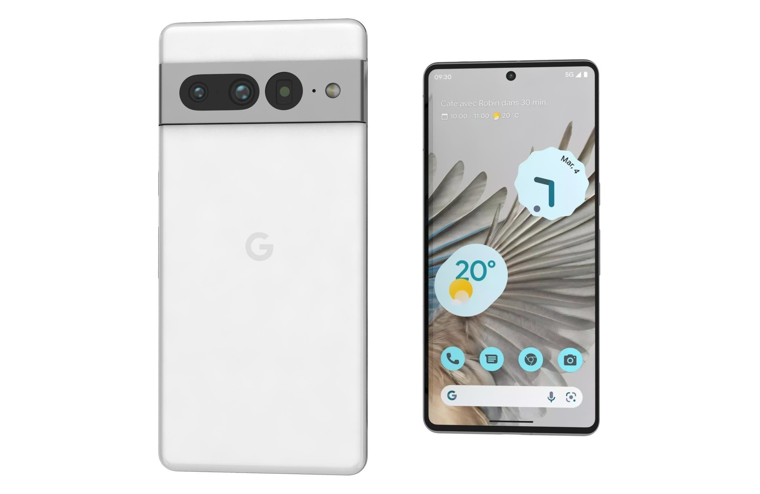 Google Pixel 7 Pro All Colors Low-poly 3D model_20