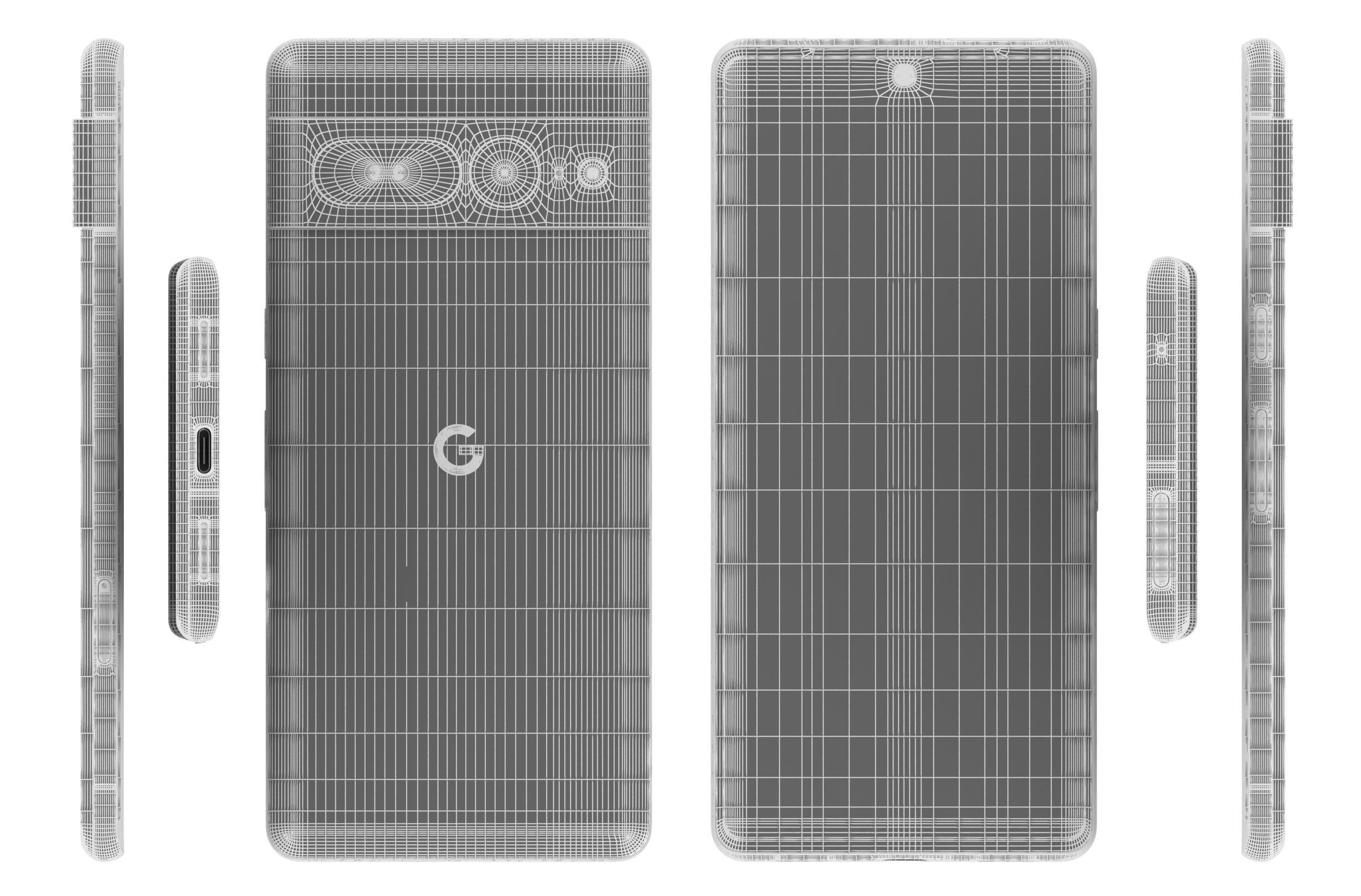 Google Pixel 7 Pro All Colors Low-poly 3D model_38