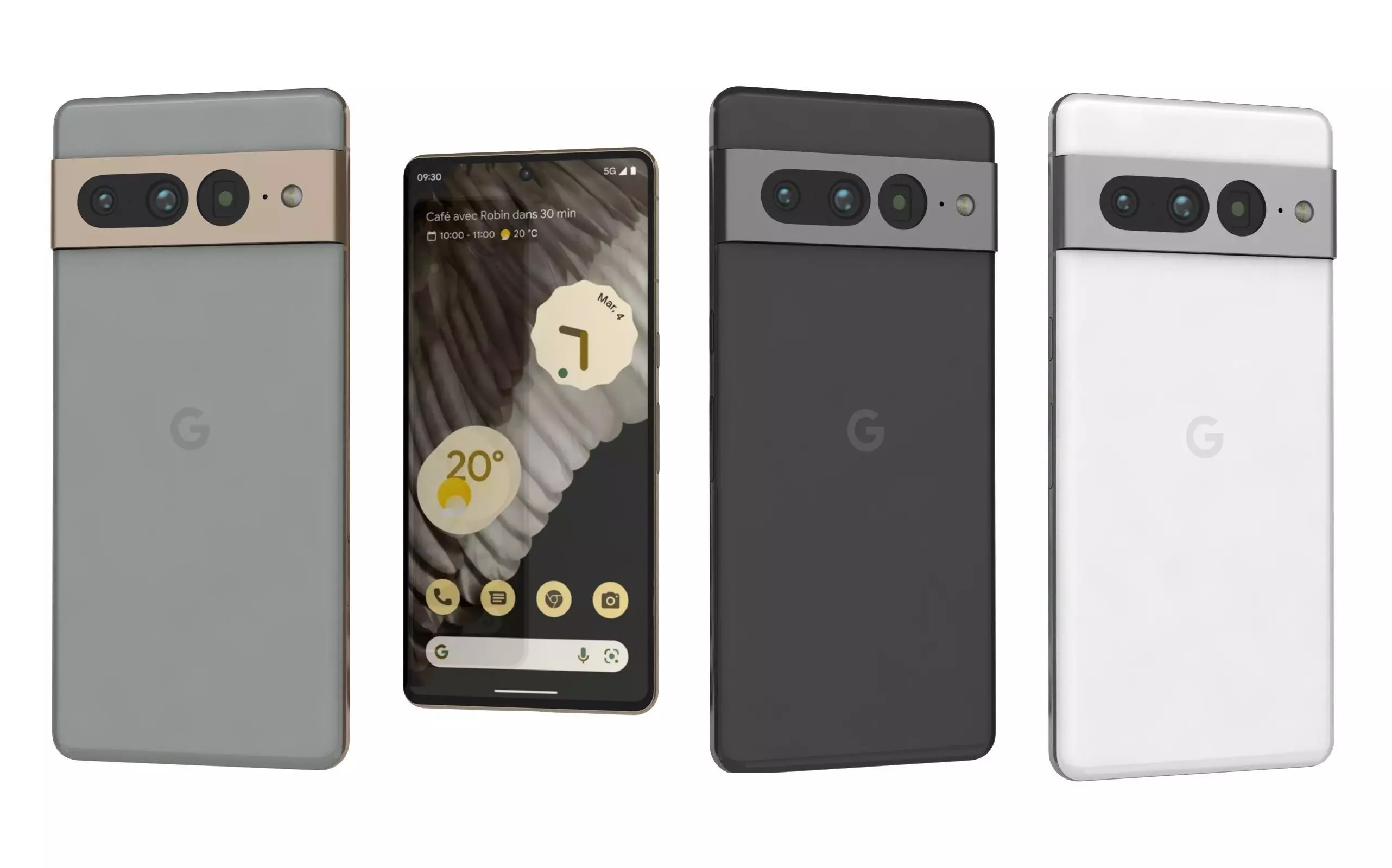 Google Pixel 7 Pro All Colors Low-poly 3D model_0