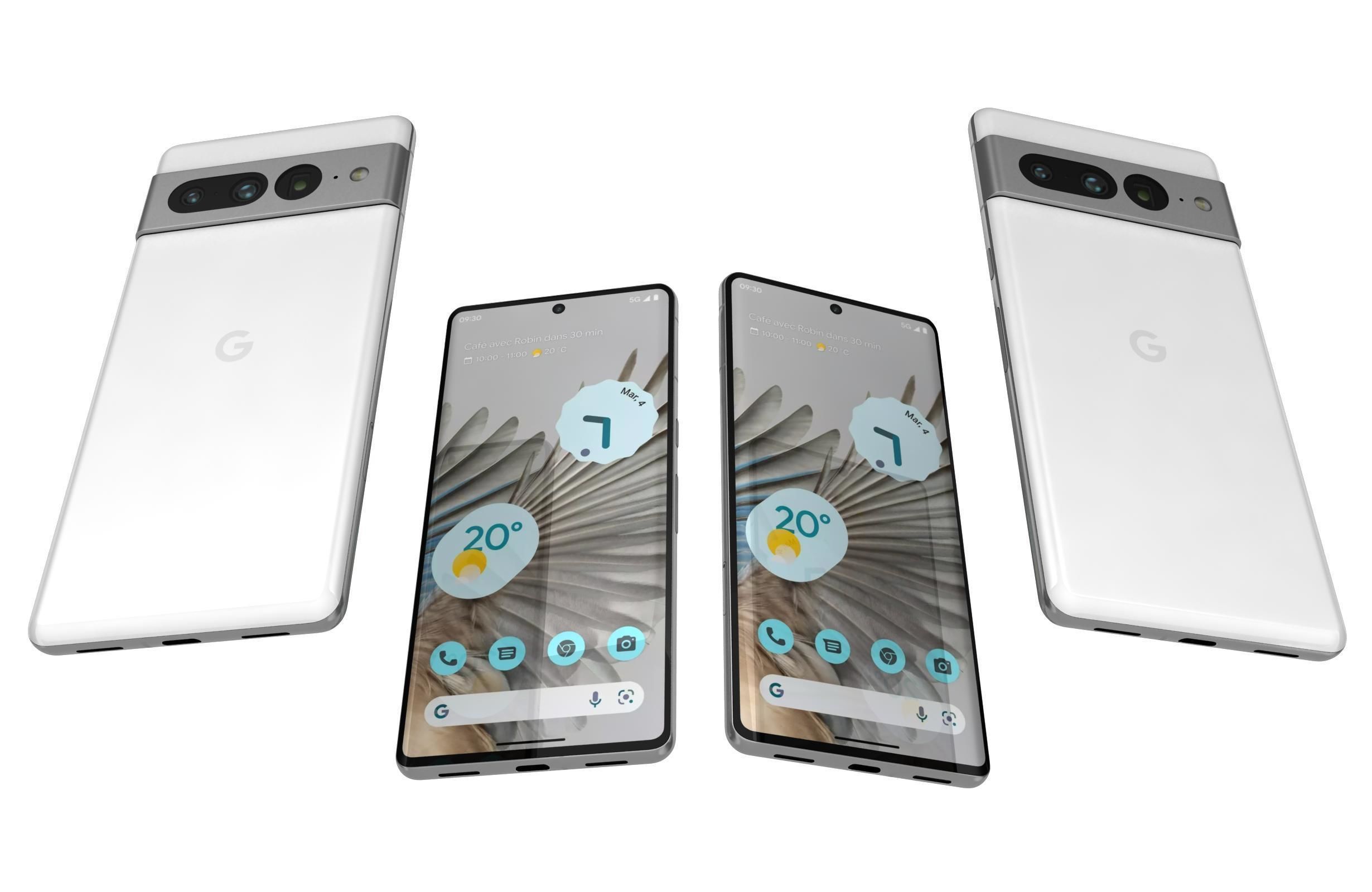 Google Pixel 7 Pro All Colors Low-poly 3D model_18