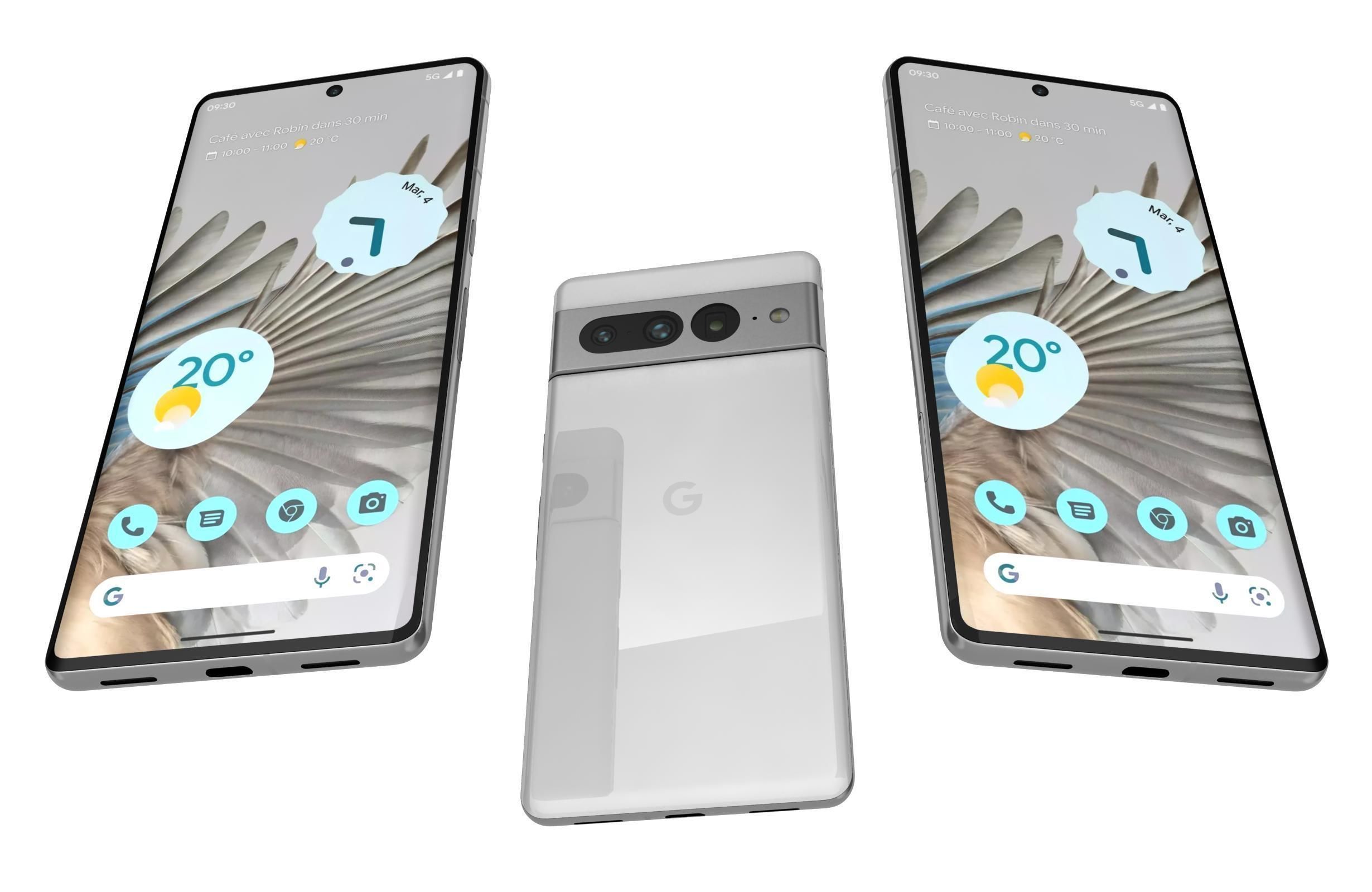 Google Pixel 7 Pro All Colors Low-poly 3D model_15