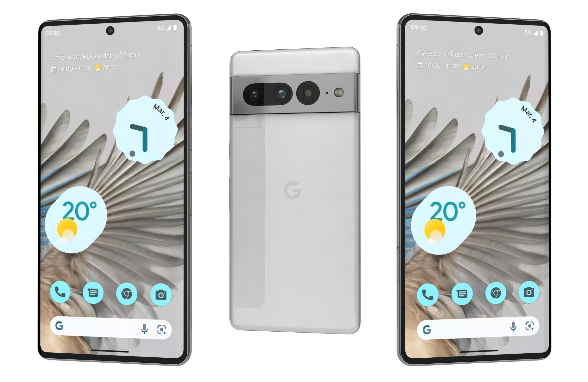Google Pixel 7 Pro All Colors Low-poly 3D model_13