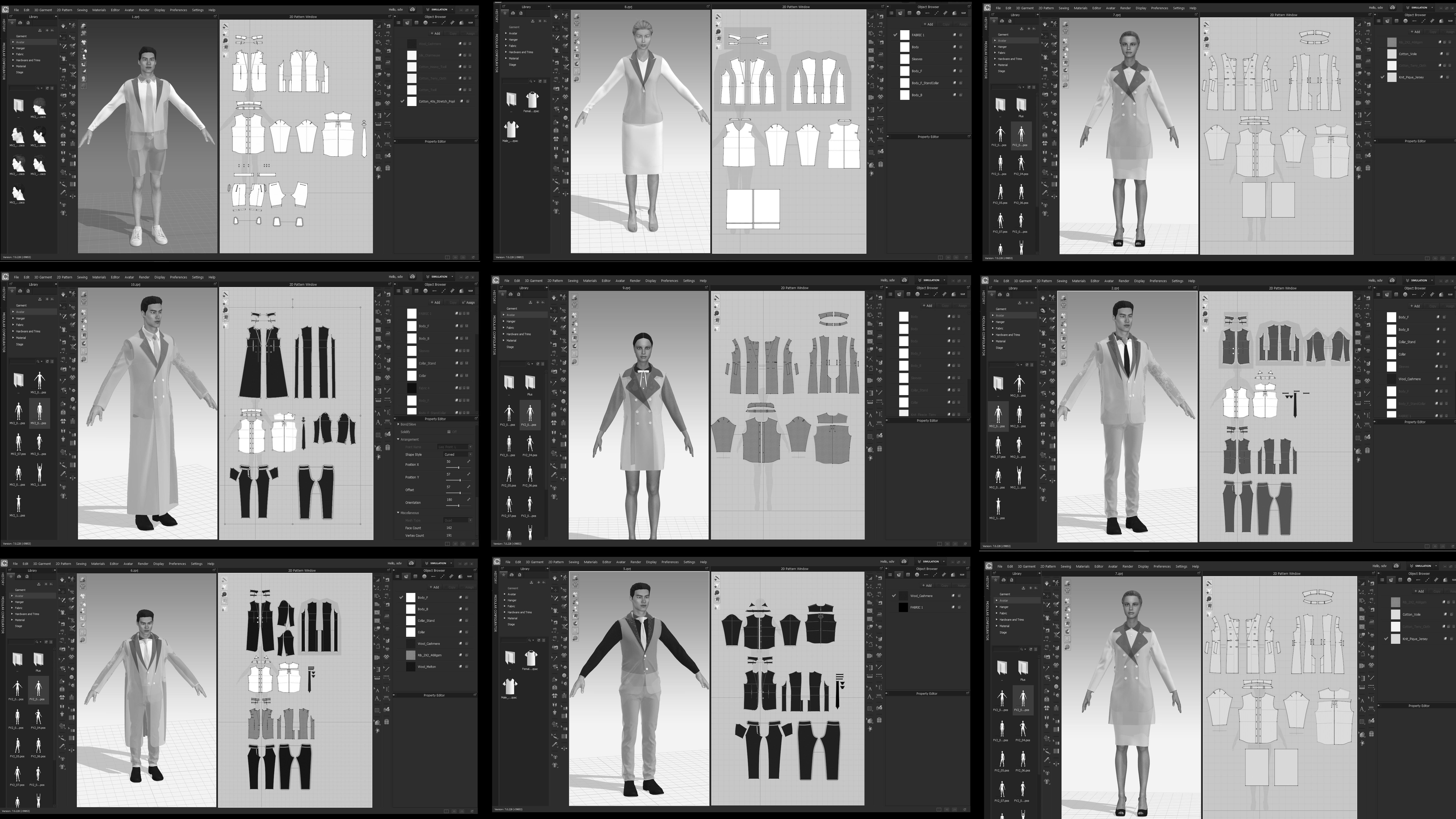 11 FORMAL CLOTHES  SUIT  PANTSUIT  UNIFORM Low-poly 3D model_2