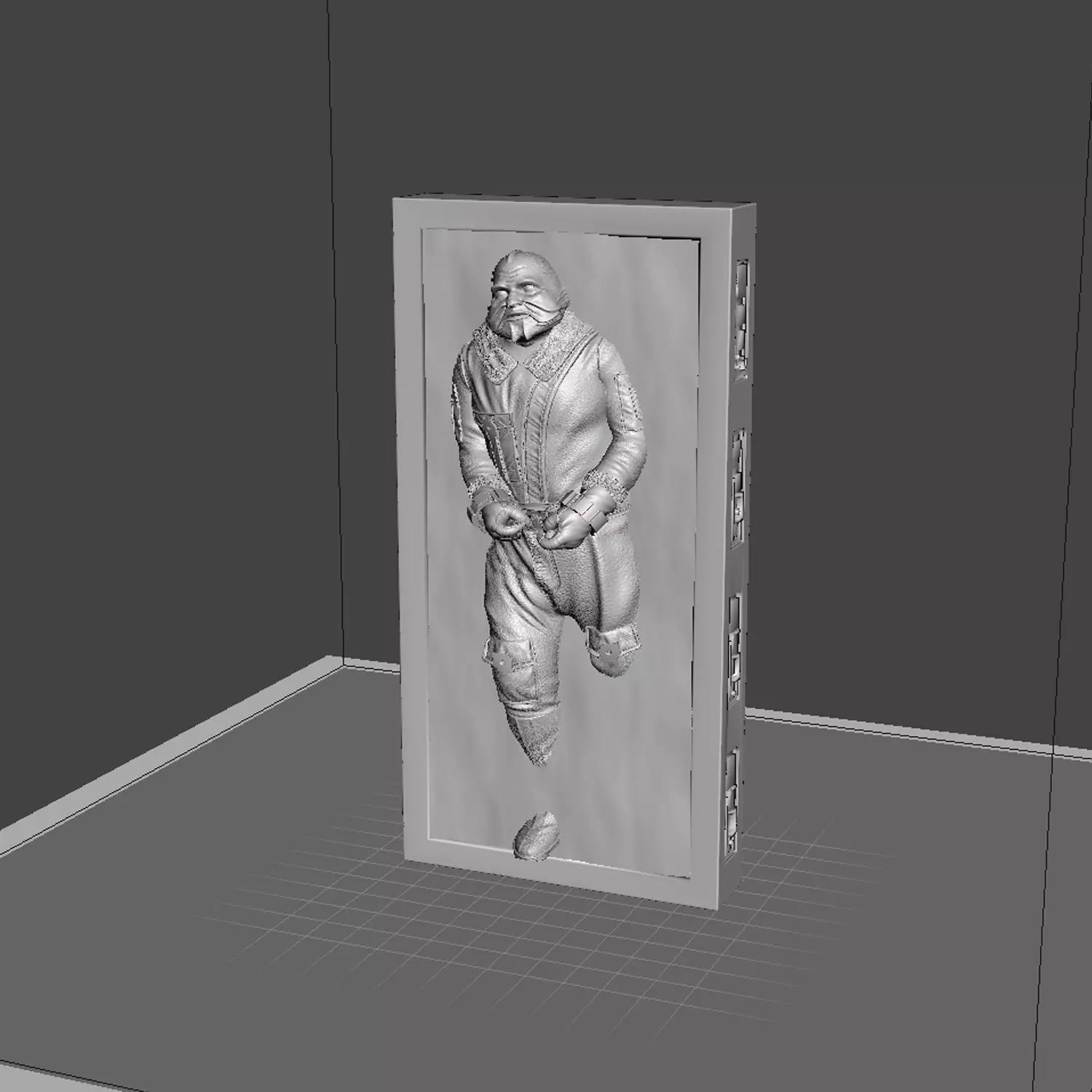 The Mandalorian Mythrol in carbonite for hot toys  Black series  3D print model_0