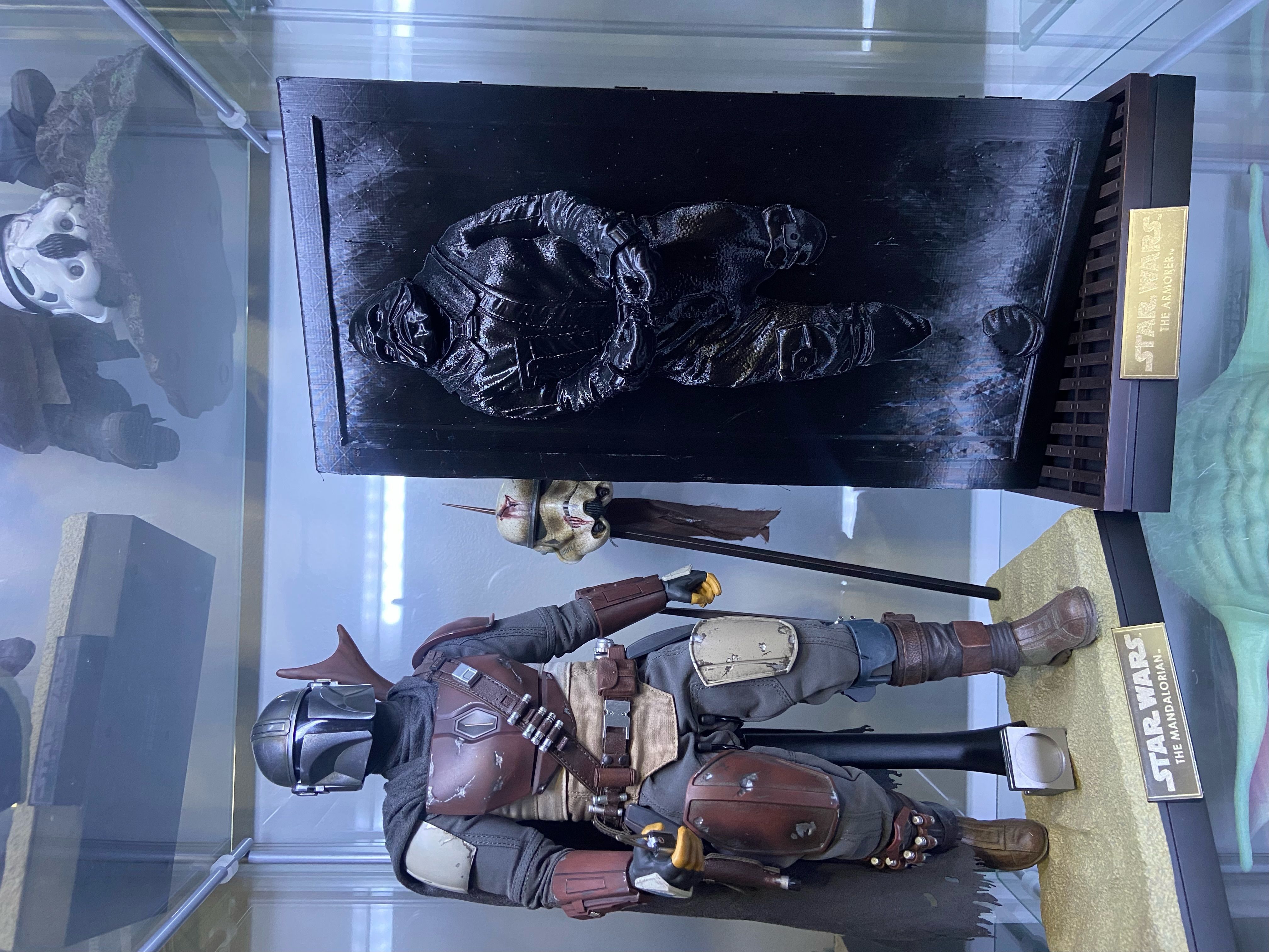 The Mandalorian Mythrol in carbonite for hot toys  Black series  3D print model_1