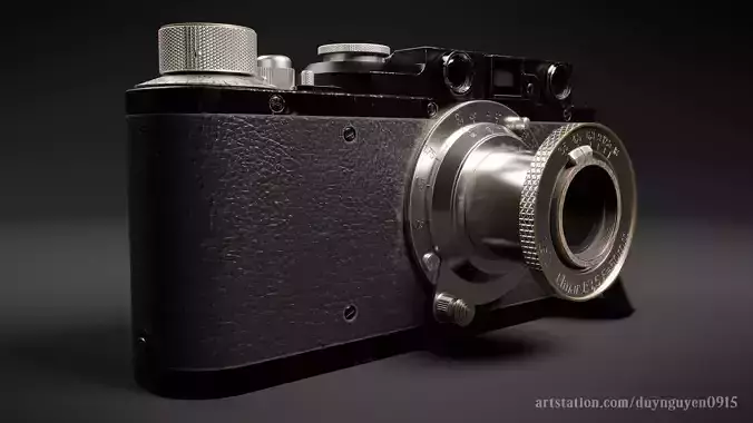 1932 Leica II Model D 3D model